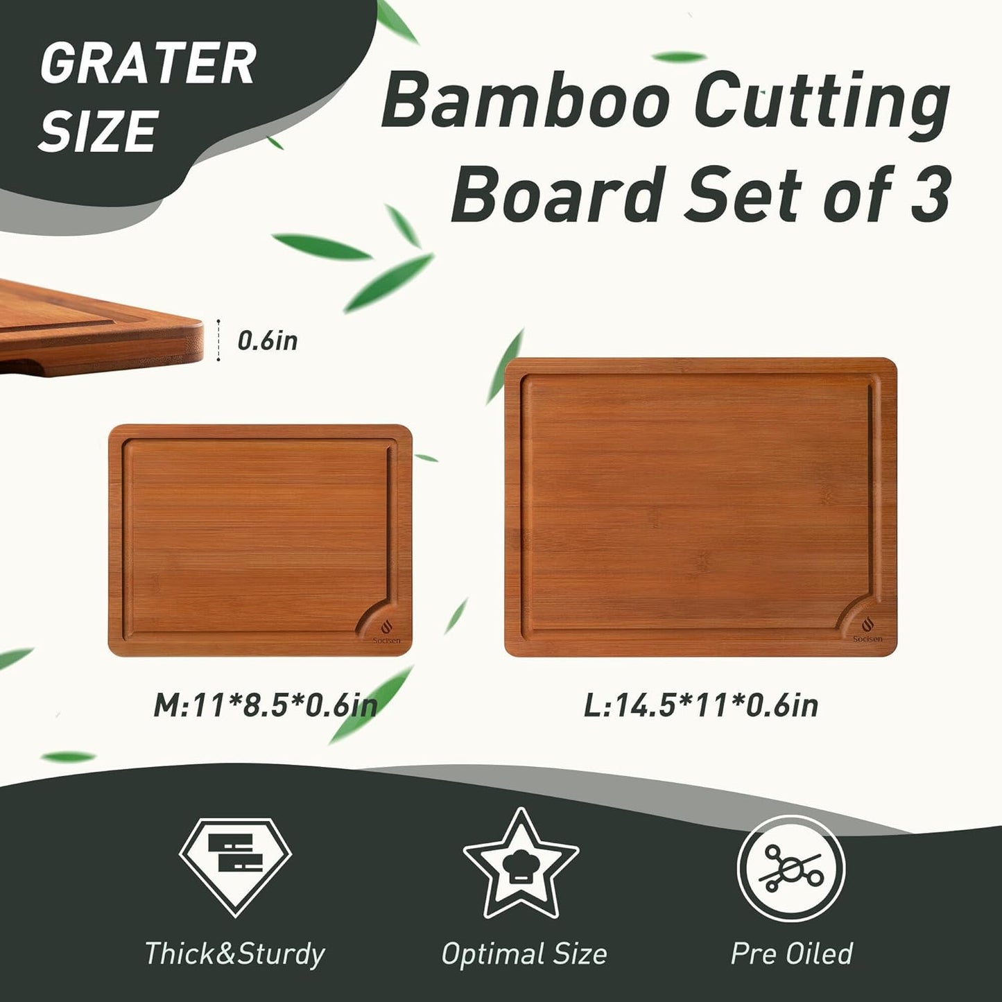 Bamboo Cutting Board Set Non Slip Feet Over Sink Day Gifts Best Mama Mommy Bonus Busy Mom Ever Christmas Xmas Birthday Law Step Stepmom Stepmother Who Have Everything Good Unique Useful Present