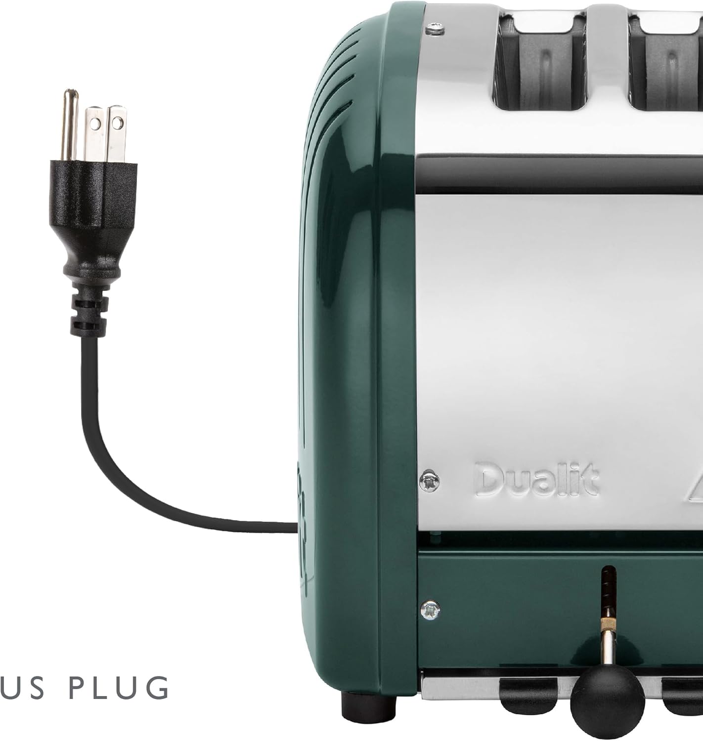 Dualit Classic 2 Slice NewGen Toaster - Stainless Steel - Hand Built in the UK - Replaceable ProHeat elements - Defrost Bread - Mechanical Timer - Evergreen Classic Toaster