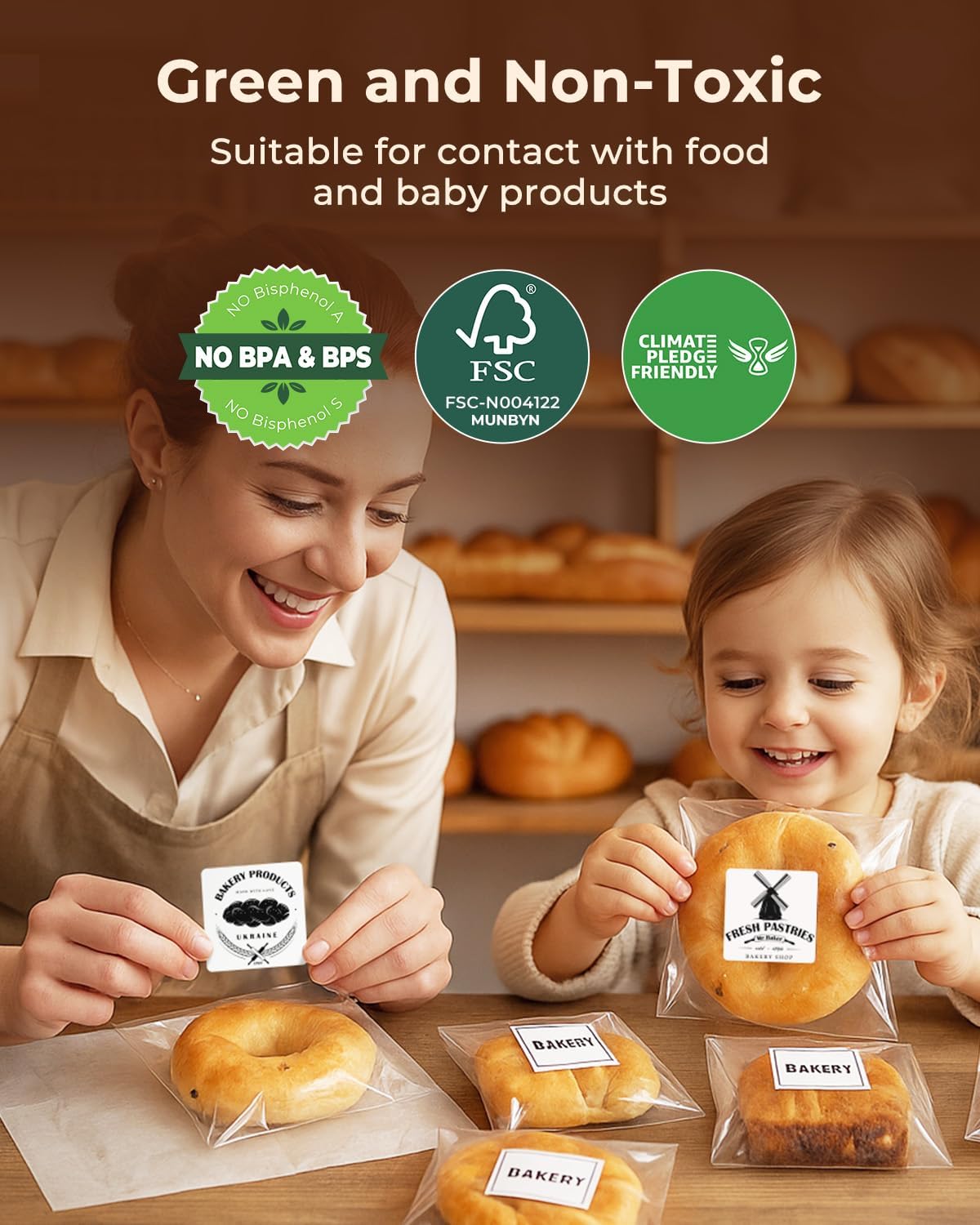 MUNBYN 2"x2" Square Thermal Labels, Compatible with Multiple Thermal Printers, Strong Adhesive, White Address Labels for Barcode, 750 Sheets/Roll