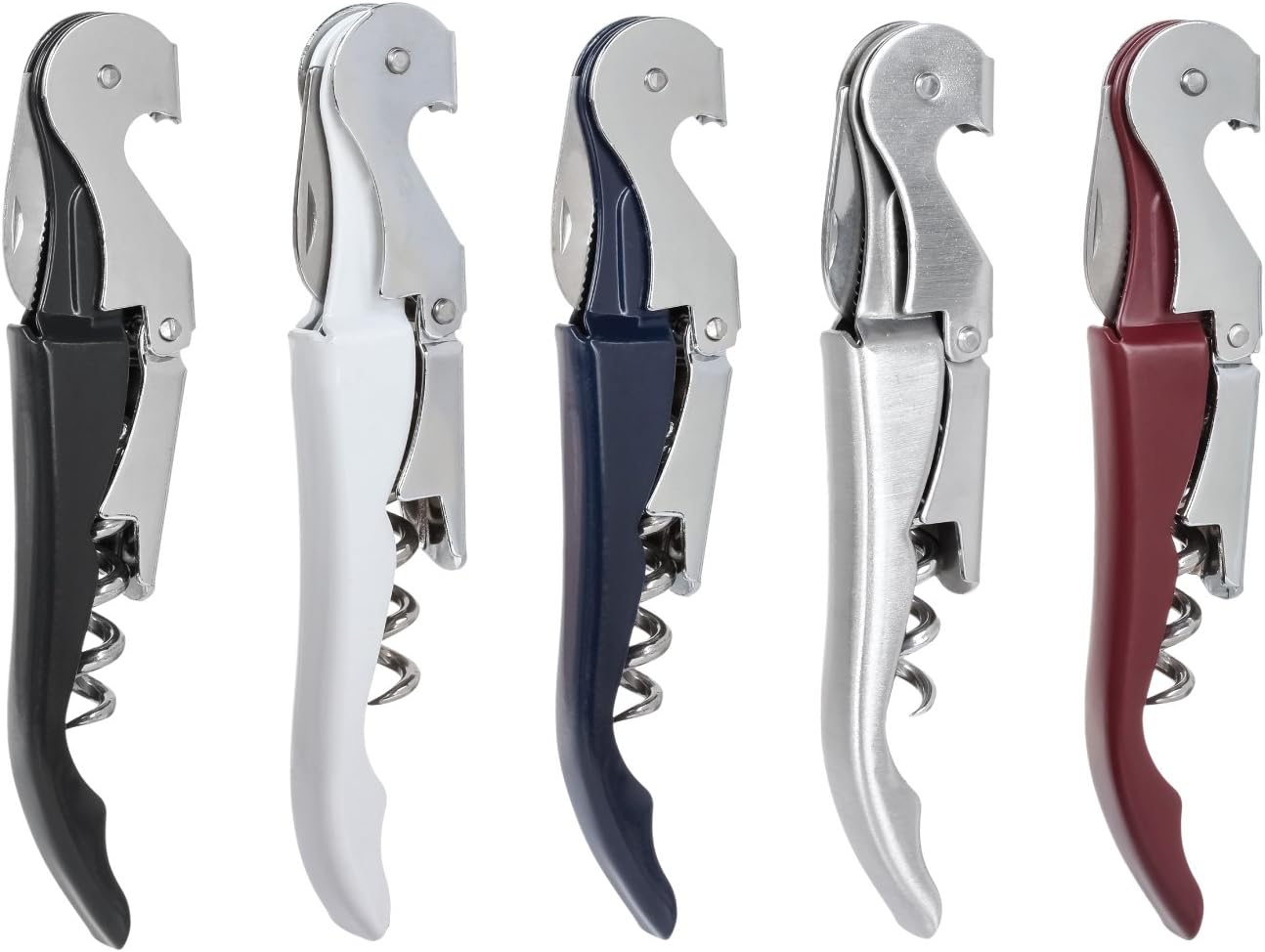 Thirsty Rhino Anggur Double Hinged Waiter's Corkscrew (Set of 12) (White)