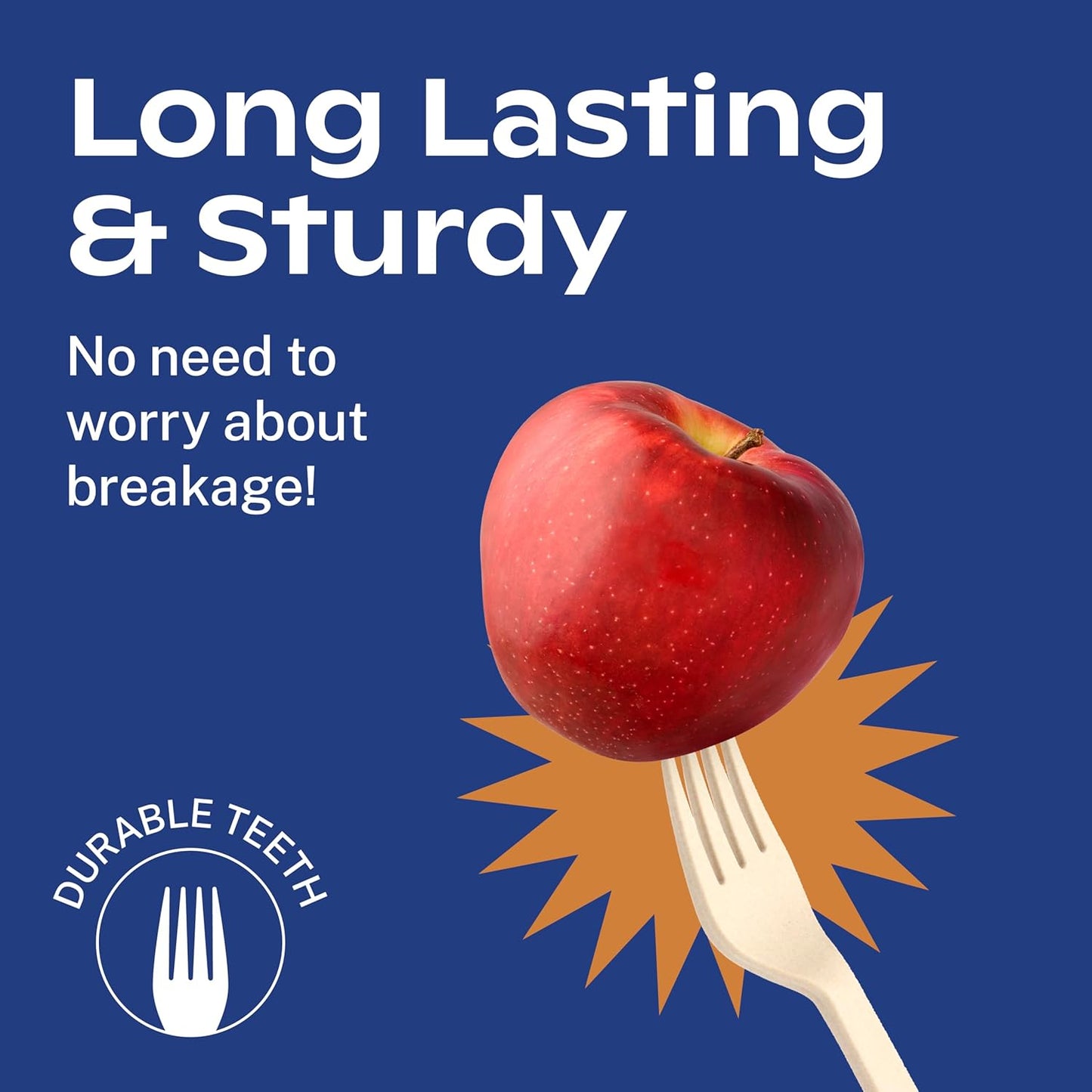 CORAL Light Brown 100% Compostable Silverware Set 340 Pieces - Heavy Duty 160 Forks, 120 Spoons, 60 Knives Bulk - Break Resistant with Smooth Edges, Ocean Friendly Alternative to Plastic Utensils