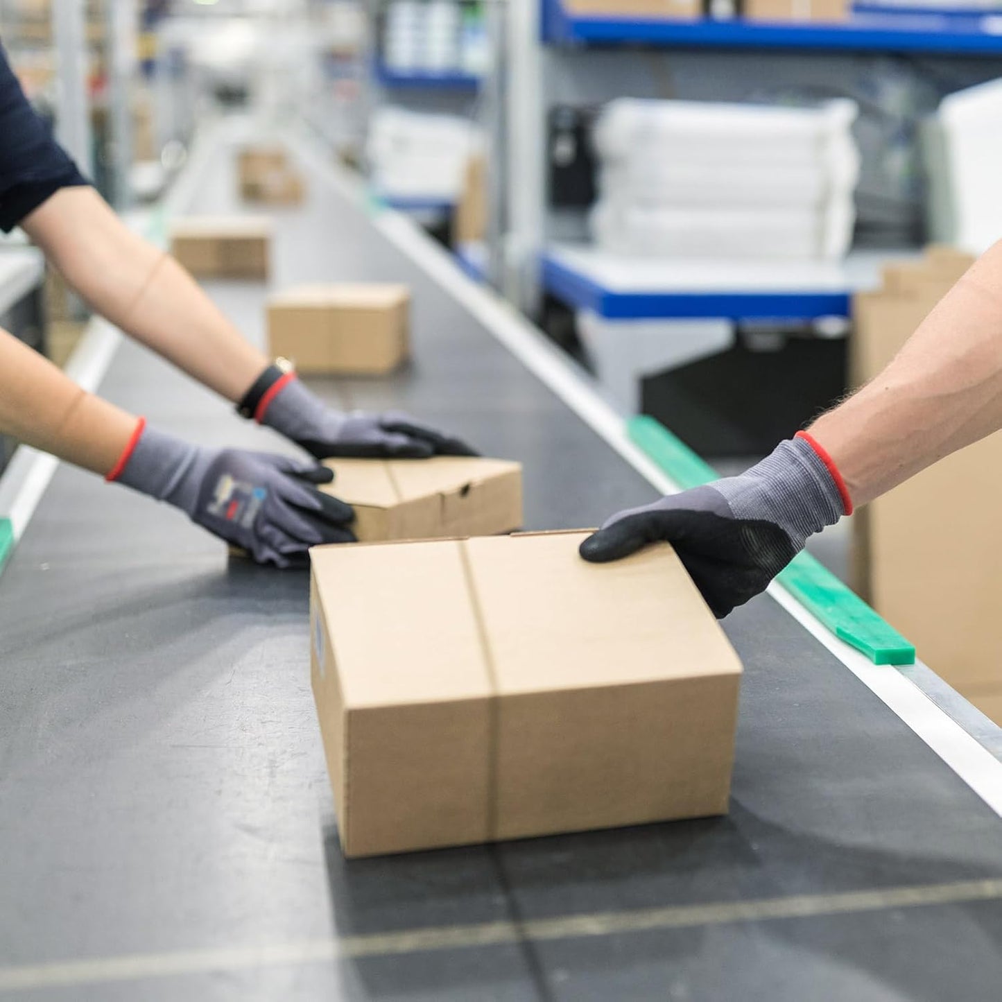 KAYGO Safety Work Gloves MicroFoam Nitrile Coated, 3 Pairs KG18NB,Seamless Knit Nylon Glove for Men and Women, Ideal for Automotive,Warehouse,Construction (X-Large,Gray)