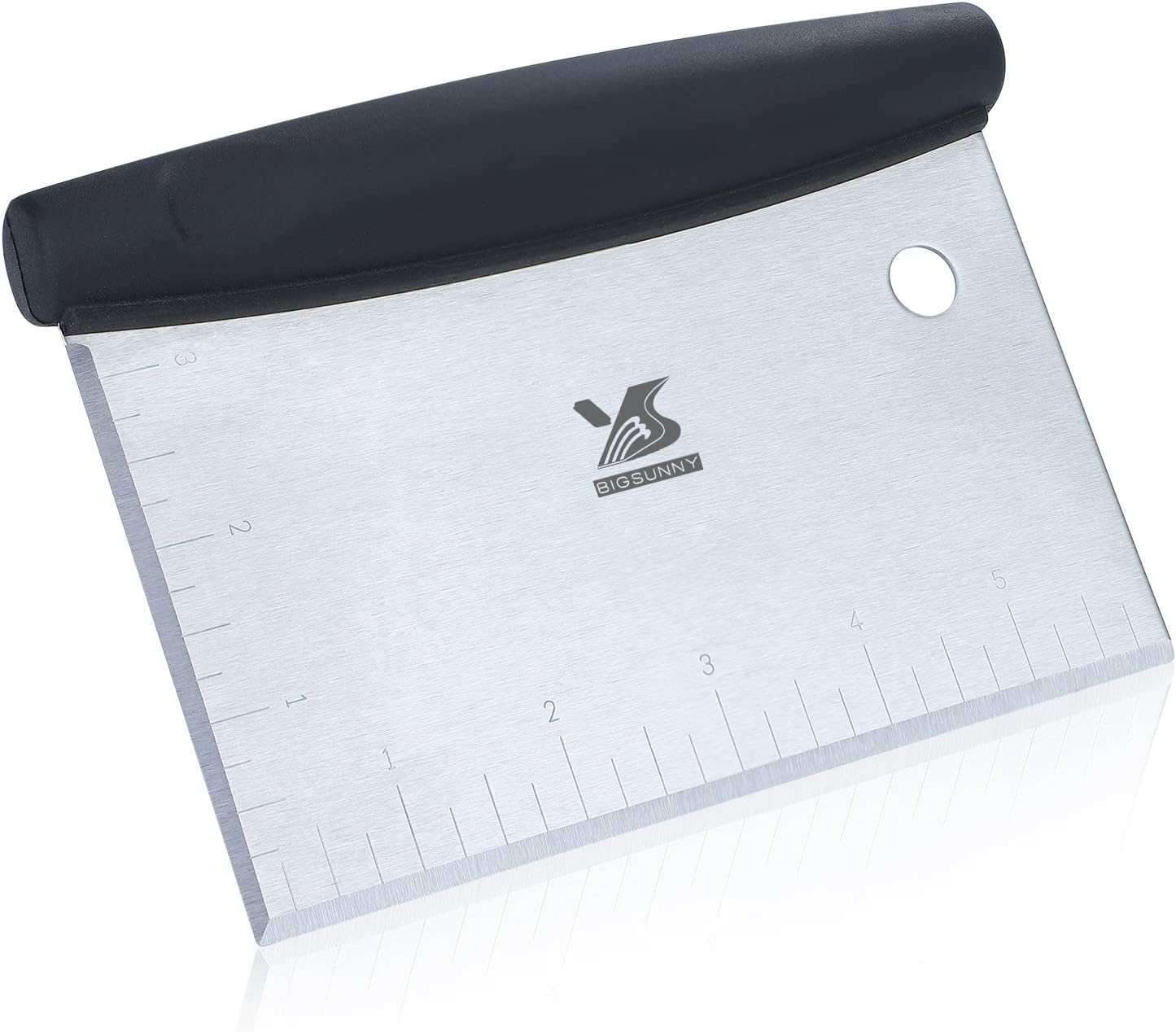 MSY BIGSUNNY Dough Scraper Baking Pastry Cutter Good Grip Pastry Scraper Chopper Stainless Steel Dough Cutter