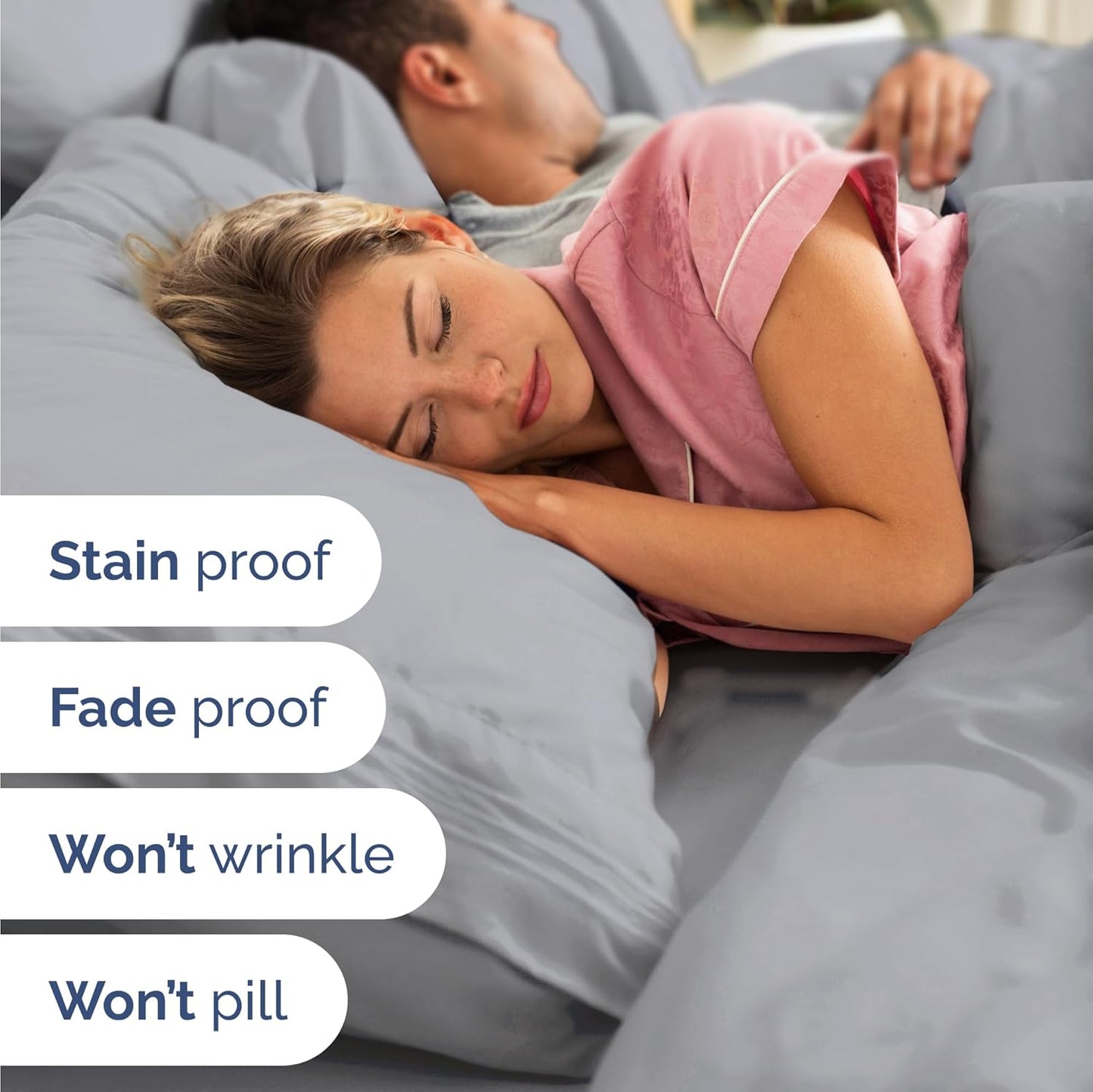 Twin Size 3 Piece Sheet Set - Comfy Breathable & Cooling Bed Sheets Set - Hotel Luxury Bedding for Women, Men, Kids, Teens, Boys & Girls - Deep Pockets, Soft and Wrinkle Free - Oeko-Tex - Steel Blue