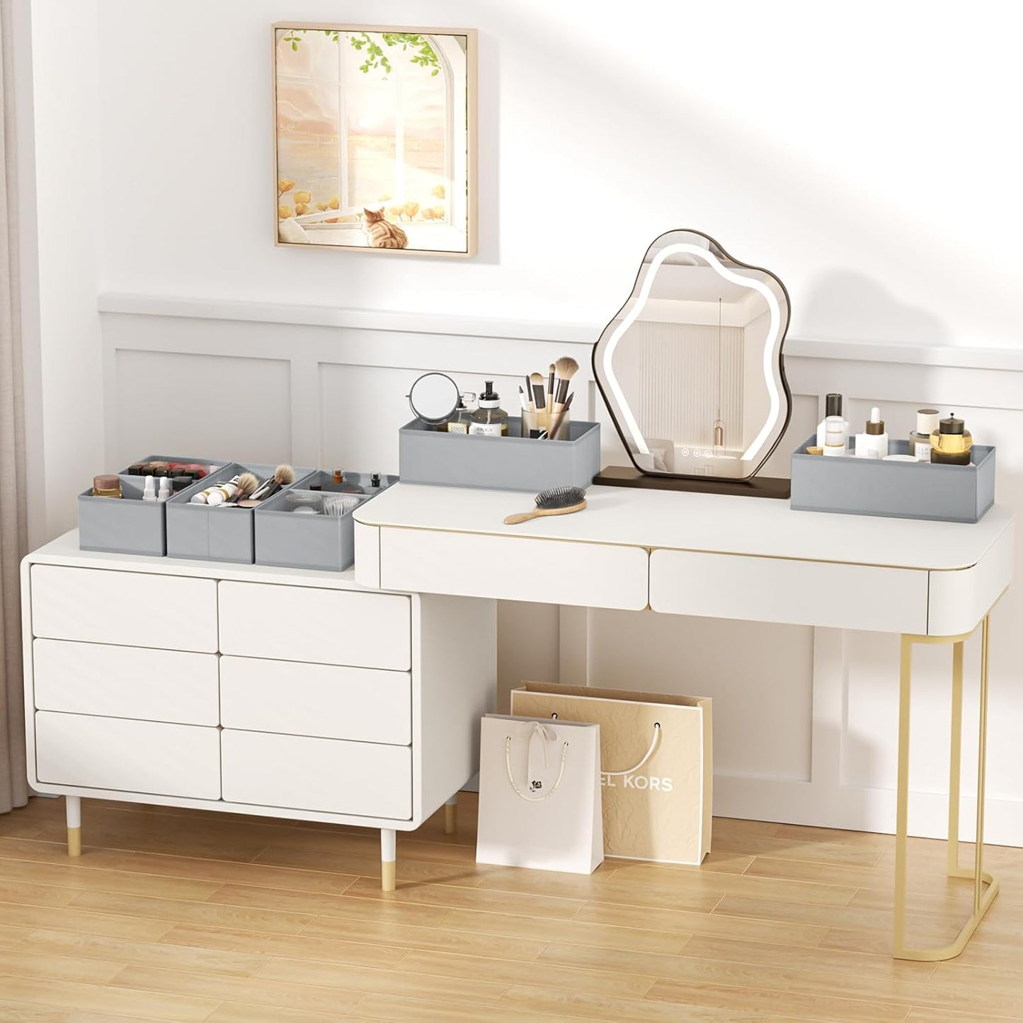 DIMJ Drawer Organizer Clothes Storage - 24 Pack Baby Dresser Organizer for Nursery, Small Fabric Closet Drawer Organizer Bins for Underwears Socks, Foldable Storage Dividers Organization for Bedroom