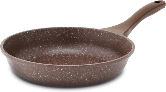 SENSARTE Nonstick Frying Pan Skillet, Omelette Pan, Healthy Stone Cookware Chef's Pan, PFOA Free, Toffee Brown (12.5 Inch)