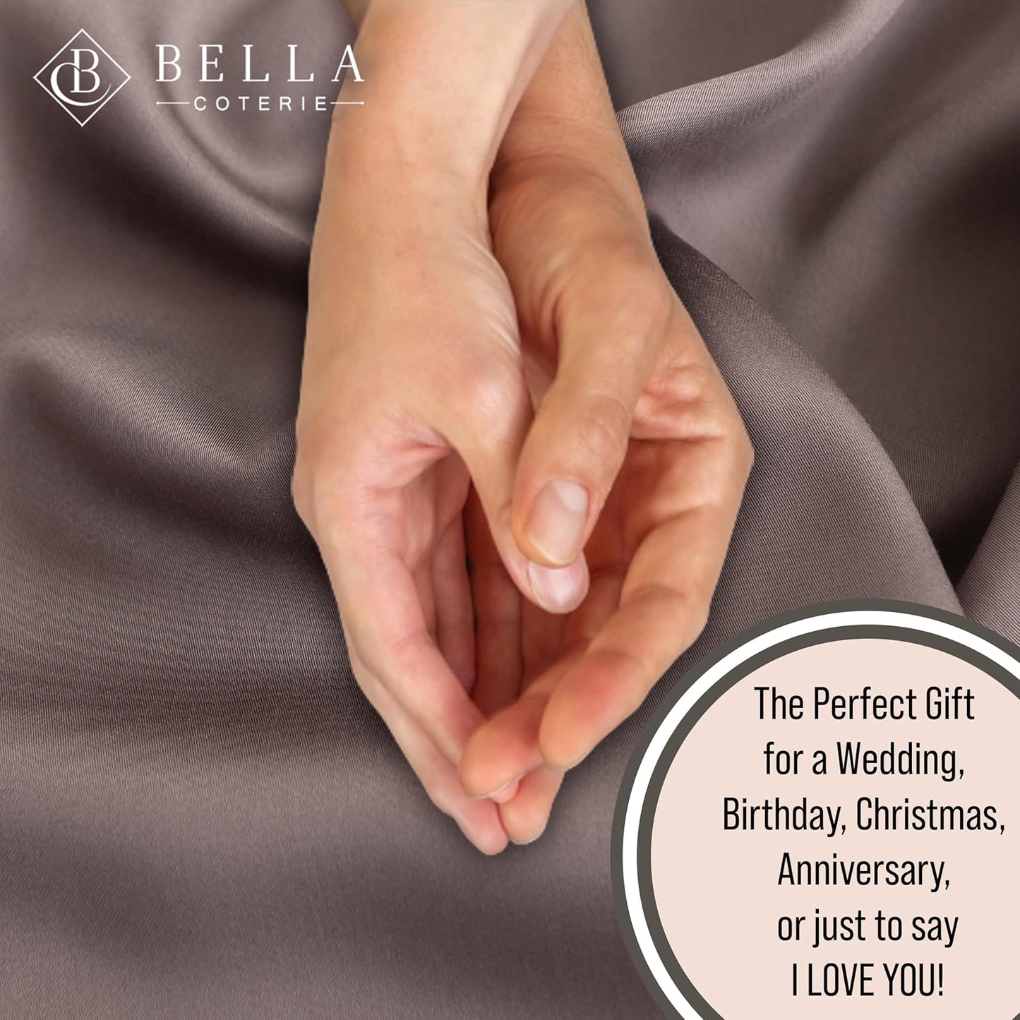 Bella Coterie Luxury Bamboo Viscose Full Size Sheet Set | 100% Organically Grown | Ultra Soft | Cooling for Hot Sleepers | 18" Deep Pocket [Mocha]