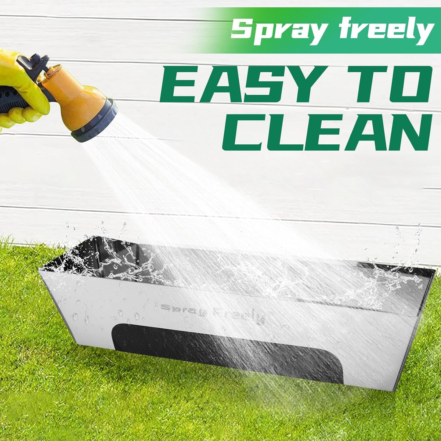 Drywall Mud Pan, Stainless Steel Mud Pan, Sheared Edges for Easy Knife Cleaning, Perfect Size for Larger Drywall Knife, Suitable For Mortar, Mixing Cement, Putty And Paint (12 Inch 2 Pack)