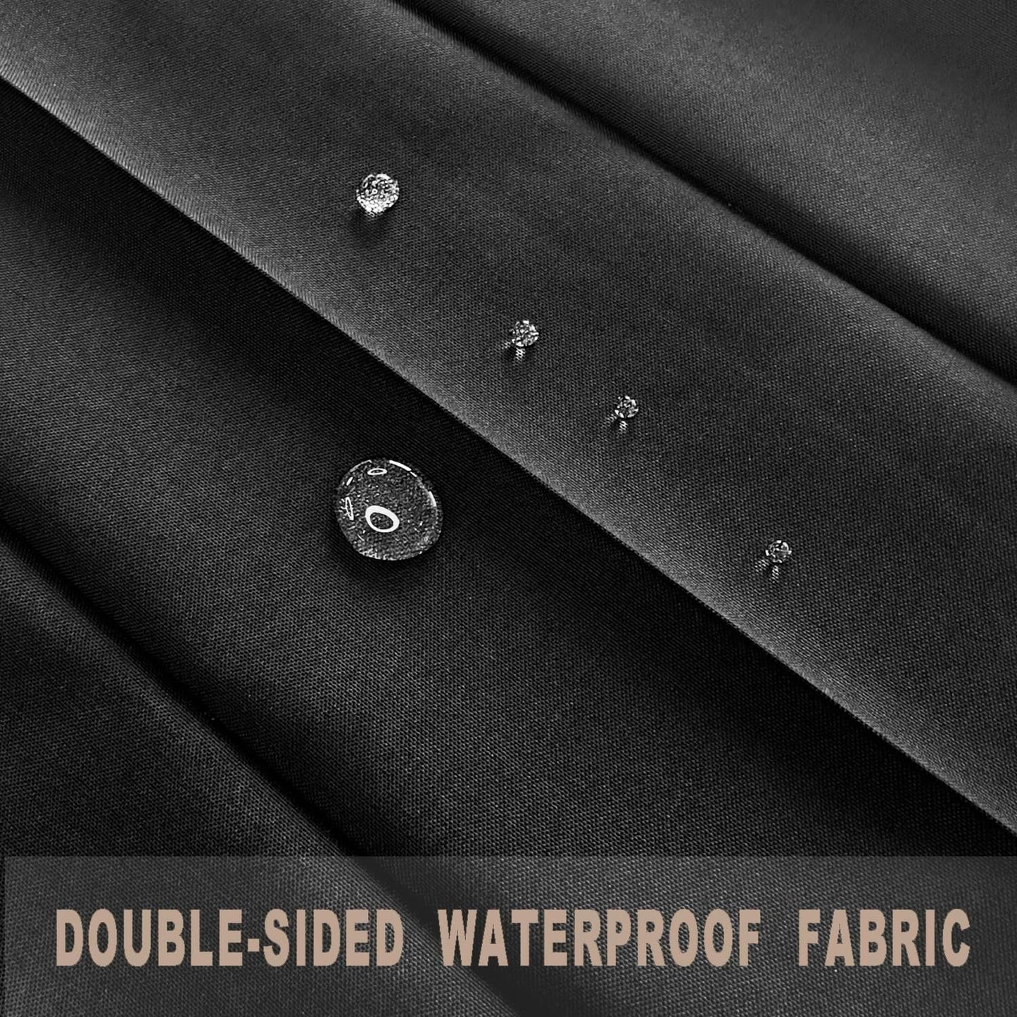 Vatge Doorway Curtains Privacy - Black Curtains for Closets Without Doors Room Divider for Doorway, Hanging Privacy Curtain Wall for Room Separation,1 Panel with Tieback, W52 x L78, Black