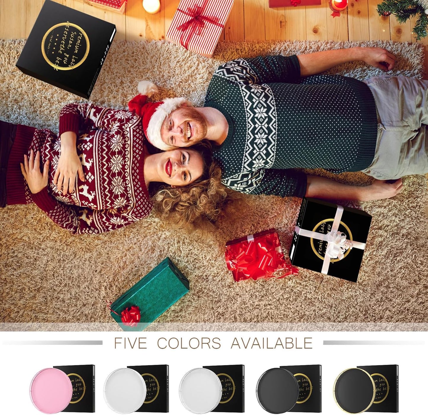 9" Oak Wood Decorative Tray for Home Decor, Tray for Coffee Table Decor Perfume Nightstand Vanity Bathroom Trays for Counter Candle Jewelry Makeup Farmhouse Table Centerpiece for Dining Room Pink