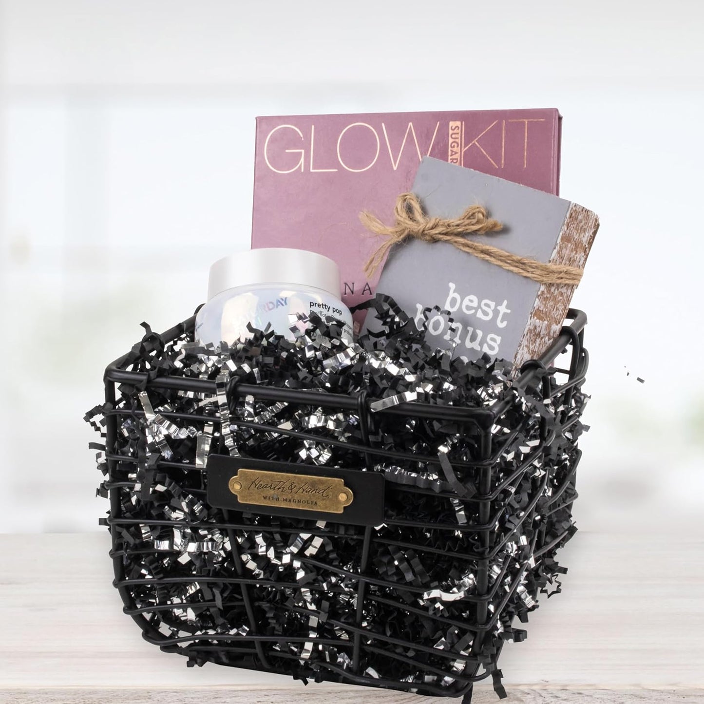 MagicWater Crinkle Cut Paper for Gift Baskets - 2LB - Black & Silver - Perfect for Shredded Paper Filler, Basket Filler, Gift Boxes, Bridesmaid Gifts, Halloween Stuffers & More – For All Occasions