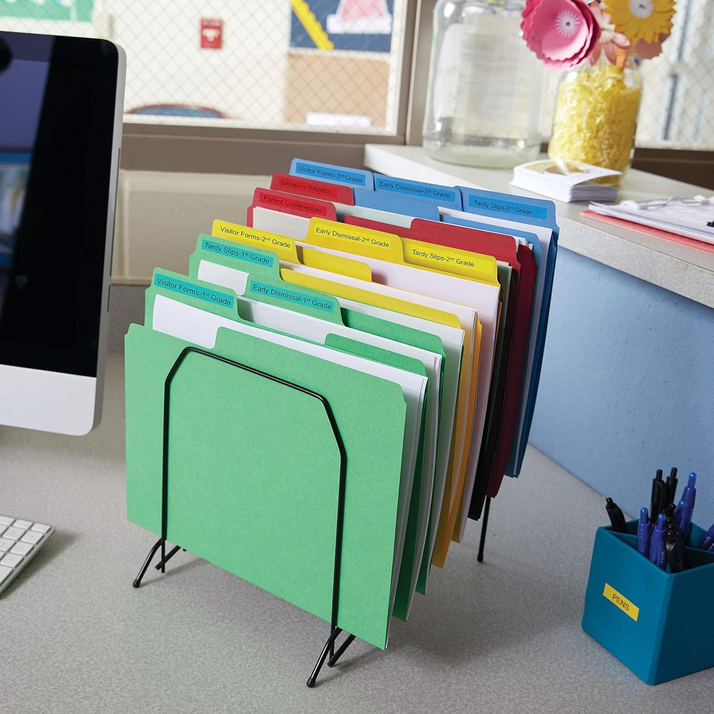 DYMO Desktop Label Maker LabelManager 360D Rechargeable Hand-Held Label Maker, Easy-to-Use, One-Touch Smart Keys, QWERTY Keyboard, Large Display, For Home & Office Organization