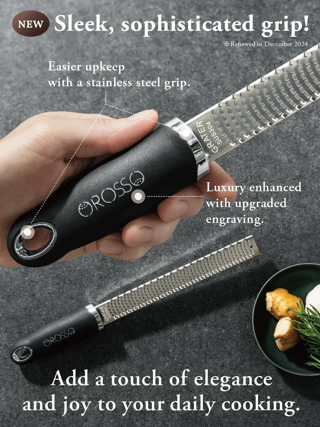 Grater, Lemon Zester Cheese Grater, Cheese Shavings, Parme Cheese, Ginger, Garlic, Zester Grater (black)