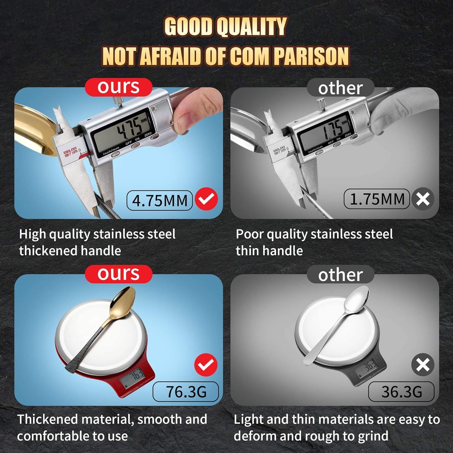 Hammered Black Gold Silverware Set for 8,Stainless Steel 40-Piece Modern Cutlery Set,Mirror Polished Heavy Duty Flatware Set Utensil Set,Knives Spoons and Forks Set,Dishwasher Safe