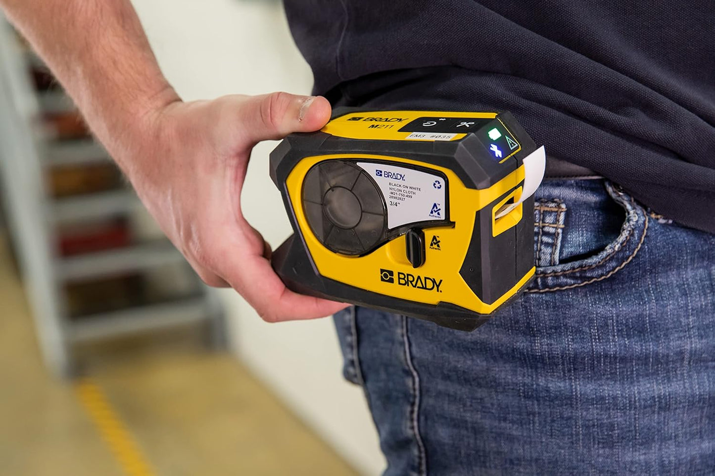 Brady M211 Portable Bluetooth Label Printer Authentic All-Weather Vinyl Label