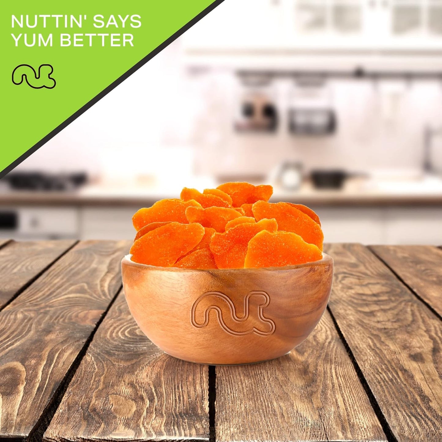 NUT CRAVINGS - Sun Dried Mango Slices, Lightly Sweetened (16oz, 1 LB) Bulk Dry Fruits Packed Fresh in Resealable Bag - Sweet Healthy Snack, Naturally Grown, Vegan, Kosher