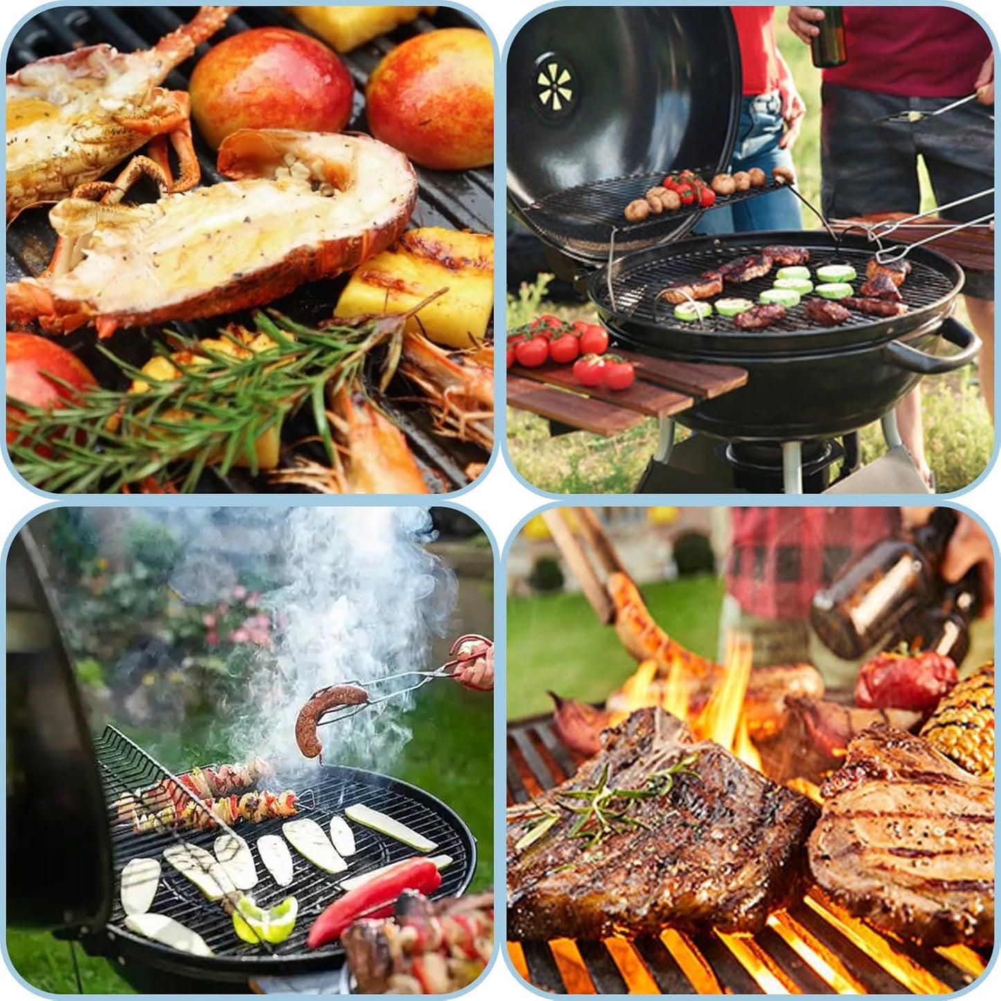 24" Cast Iron Heavy Round Grill Grates and Griddle for BGE, Big Green Egg XL, Weber Summit Kamado E6, S6 Joe Big Joe I, II III Smokers 24-inch Charcoal Grill