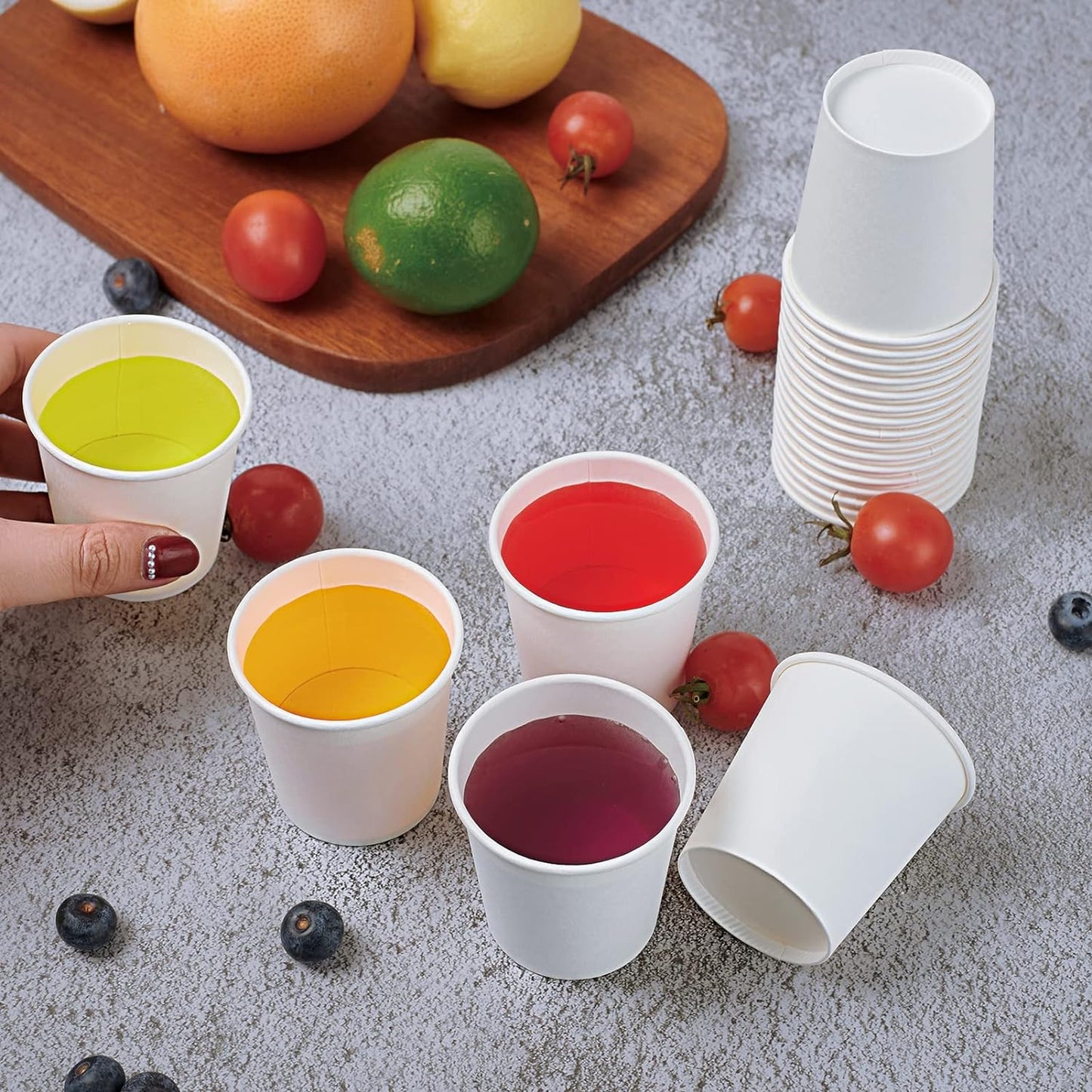 LITOPAK 480 Pack 5 oz Disposable Paper Cups, Disposable Mouthwash Cups, Small Disposable Cups, Mini Paper Cups for Parties, Picnics, Barbecues, Travel and Events