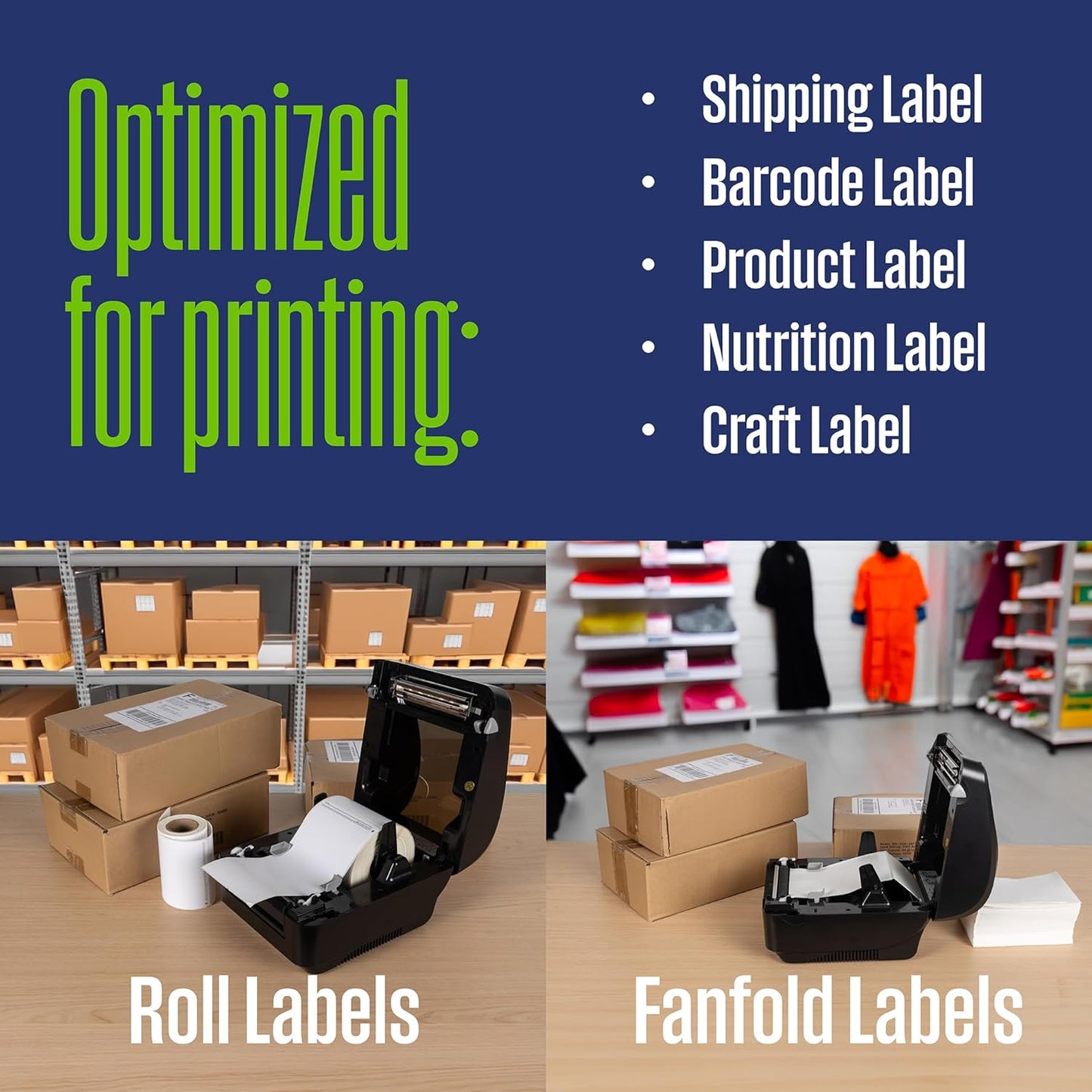 Westinghouse Thermal Shipping Label Printer USB, 4x6 Label Commercial Grade, Compatible with USPS, UPS, FedEx, eBay, Shopify, Amazon, & More, Desktop Label Printer for Packages, Includes Sample Labels