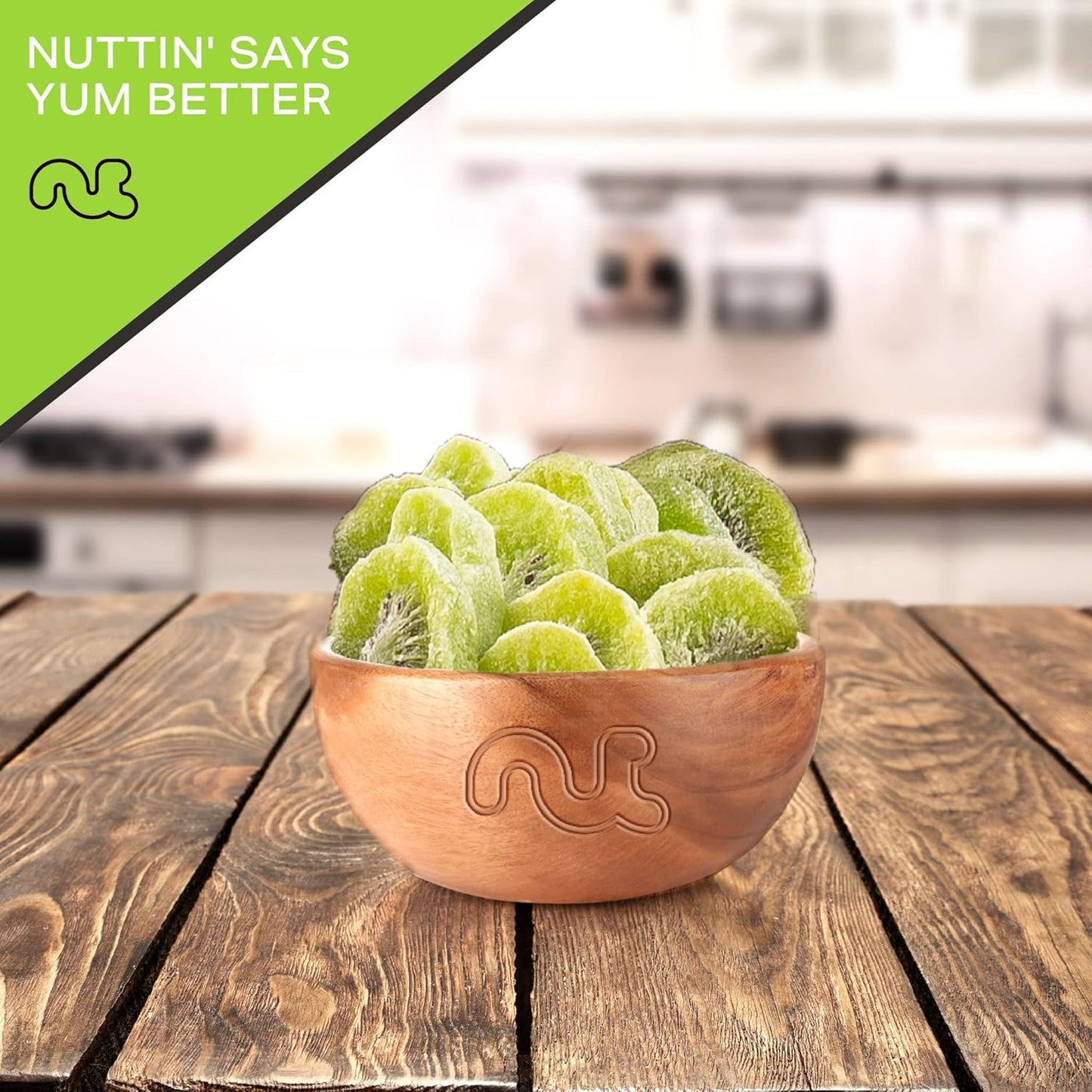 NUT CRAVINGS - Sun Dried Kiwi Slices, Lightly Sweetened (80oz, 5 LB, Bulk) Bulk Dry Fruits Packed Fresh in Resealable Bag - Sweet Healthy Snack, Naturally Grown, Vegan, Kosher