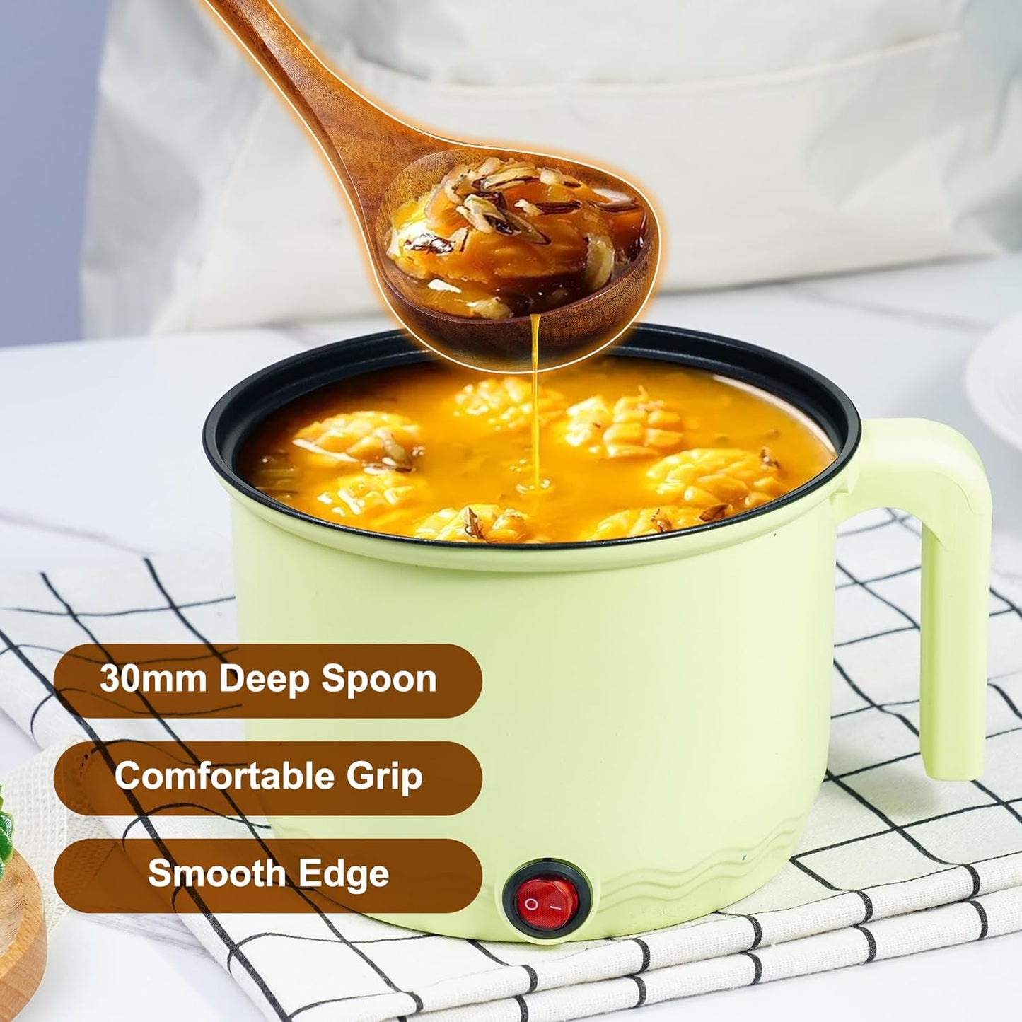 FJNATINH 6 PCS Teak Wooden Cooking Kitchen Utensils Set, Large Wooden Spoons for Cooking Mixing Baking, Non-stick Kitchen Utensils Set Gifts for Women Housewarming Gifts