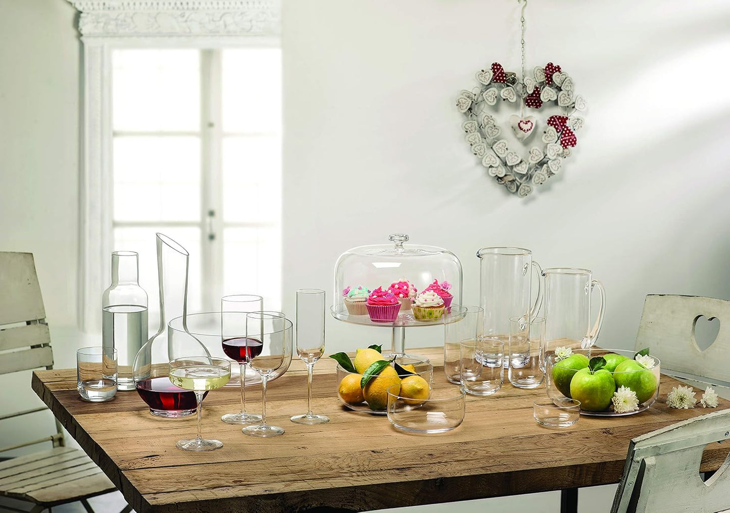 Luigi Bormioli Sublime 34 oz Carafe with Cork Stopper – Elegant Ultra Clear Glass Carafe For Wine, Water, Juice, Milk, Coffee, Iced Tea – Wide Mouth Carafe For Restaurants & Home Use – Made In Italy