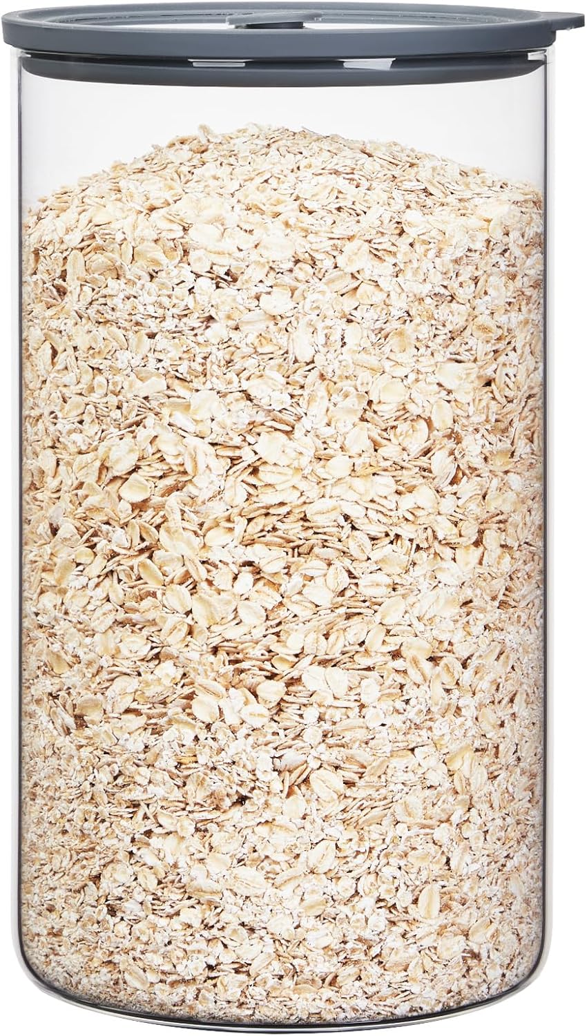 Extra-Large Glass Flour and Sugar Storage Containers with Airtight Lids,1-Gallon(135ozx2) Big Glass Food Canister Jars with Lid,Kitchen Organization Jar Perfect for Cookies,Cereal and Eggs