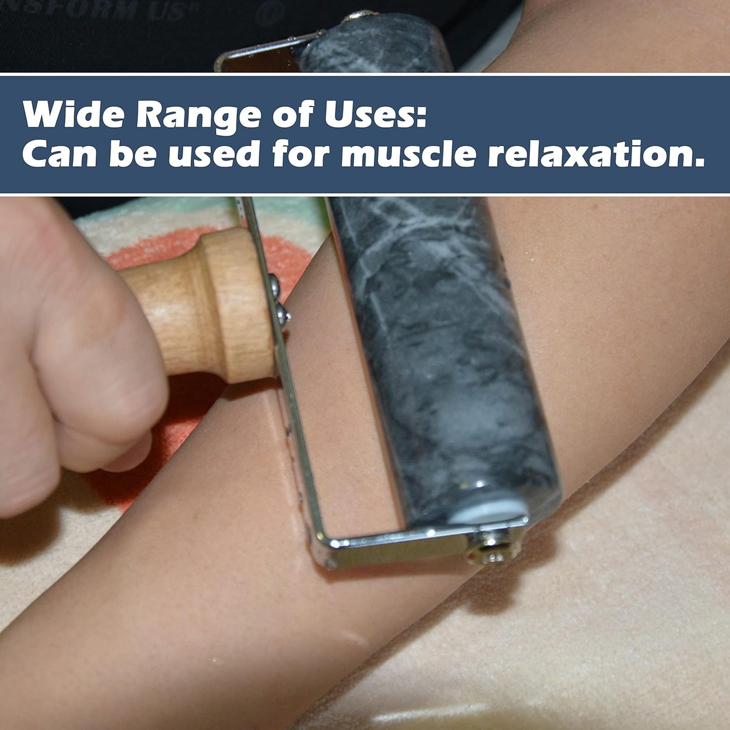 Tianman Rolling Pin Pizza Roller, Marble Roller Non-Stick T-Type, For Cake Baking Tortilla Fudge Pizza Cookies and Other Kitchen Baking Cooking (Type 1 Black).