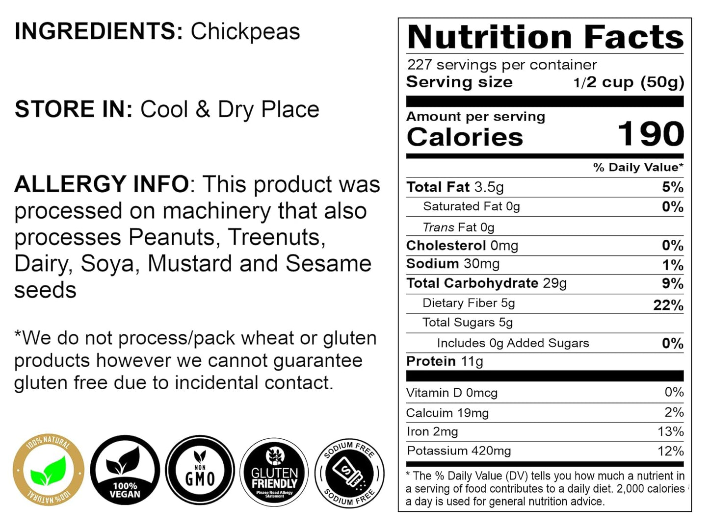 Rani Chana Besan (Chickpeas Flour, Gram) 400oz (25lbs) 11.36kg Bulk Box ~ All Natural | Vegan | Gluten Friendly | NON-GMO | Kosher | Indian Origin