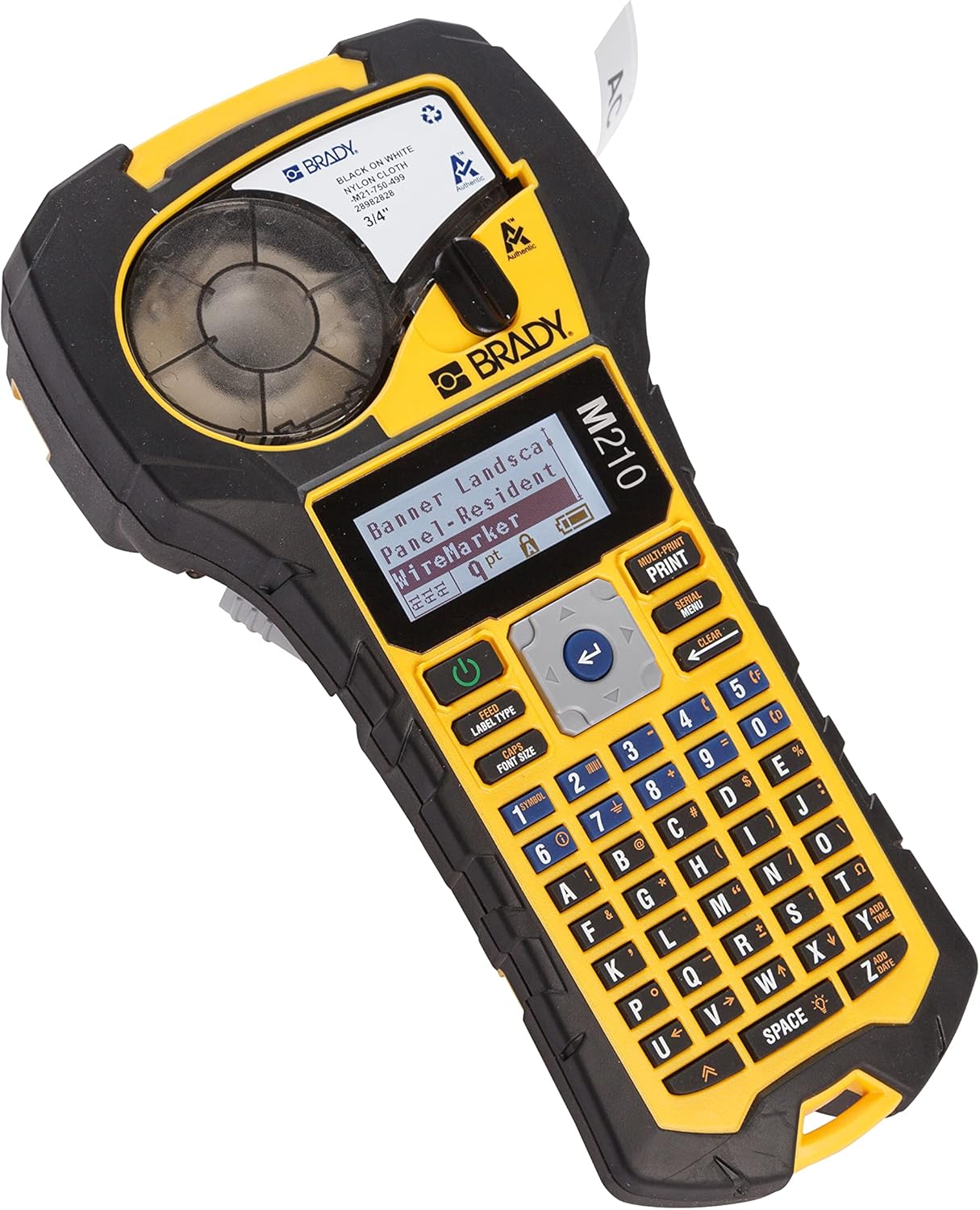 Brady M210 Portable Label Printer Bundle with Heat Shrink Tubing and Accessories