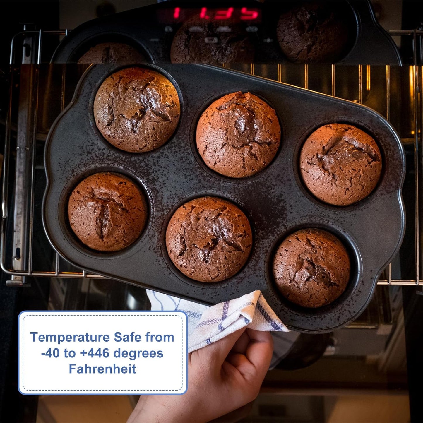 uxcell 2pcs Silicone Muffins Pan, 6 Cup Silicone Cupcake Pan Nonstick Baking Tray for Muffins, Cupcakes, Dishwasher Safe, Green