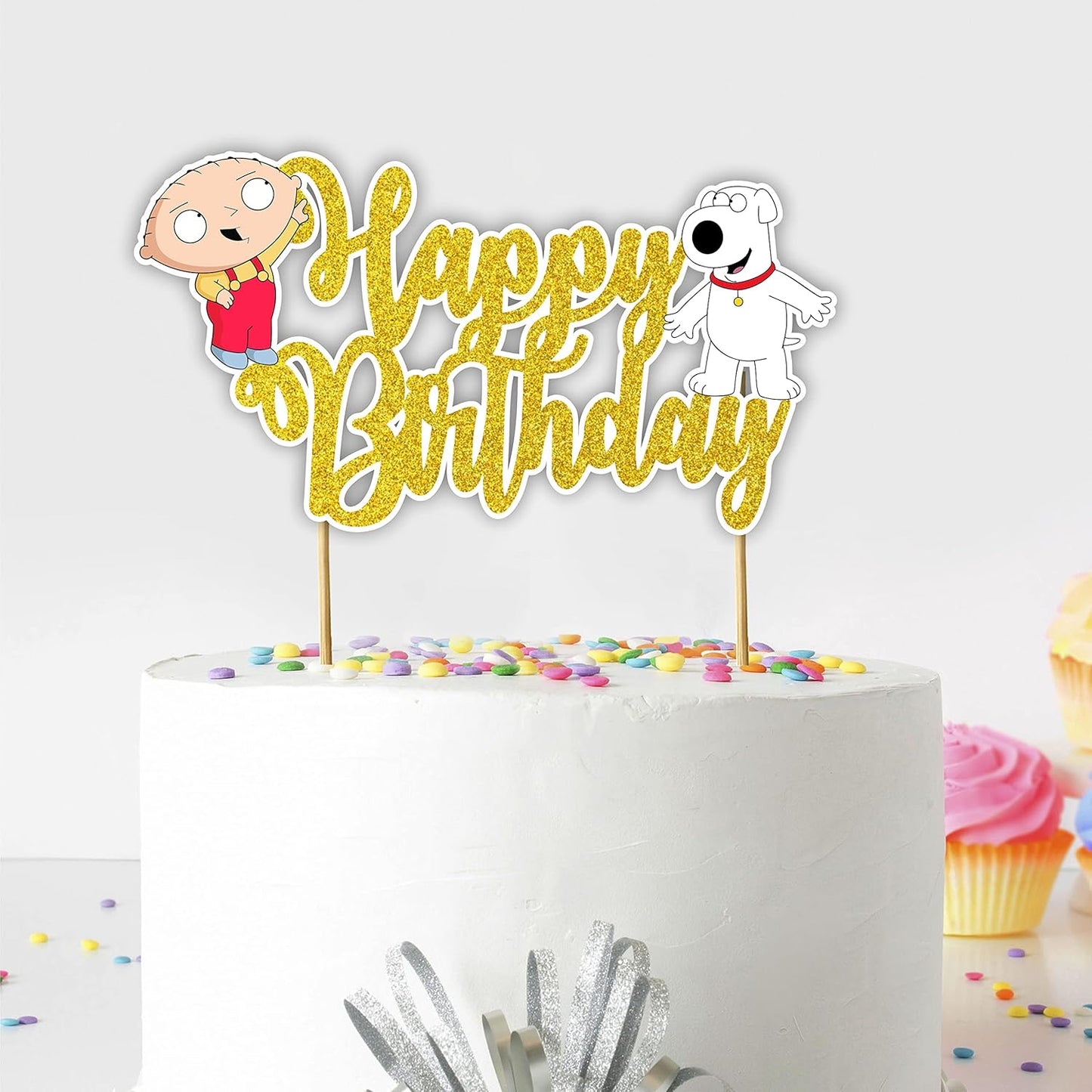 Seyal® Stewe Grifin Happy Birthday cake topper