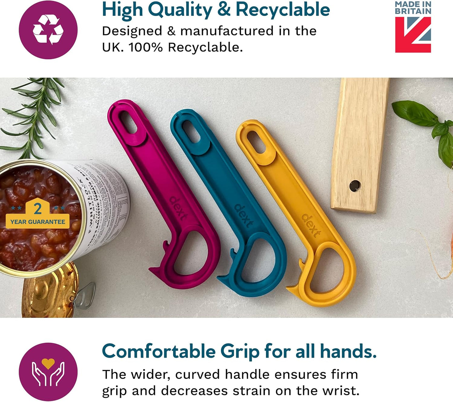 Ring Pull & Pop Top Can Opener (Mulberry) Easy Open Any Pull Tab Cans for Seniors, Soda, Pet Food, Cat Cans, Beer, Parkinsons Aids for living Gifts, Gadgets for People with Arthritis, kitchen gadgets.