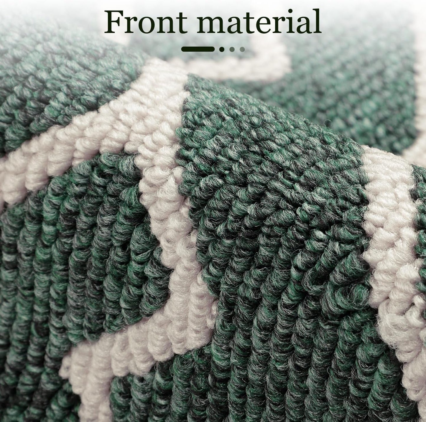 hicorfe Kitchen Rugs and Mats Sets,Super Absorbent Polypropylene Non-Slip Rug,Soft Comfort Floor Mat,Washable for Kitchen,Hallway,Office,Sink,Laundry(20" x 31.5",Dark Green)