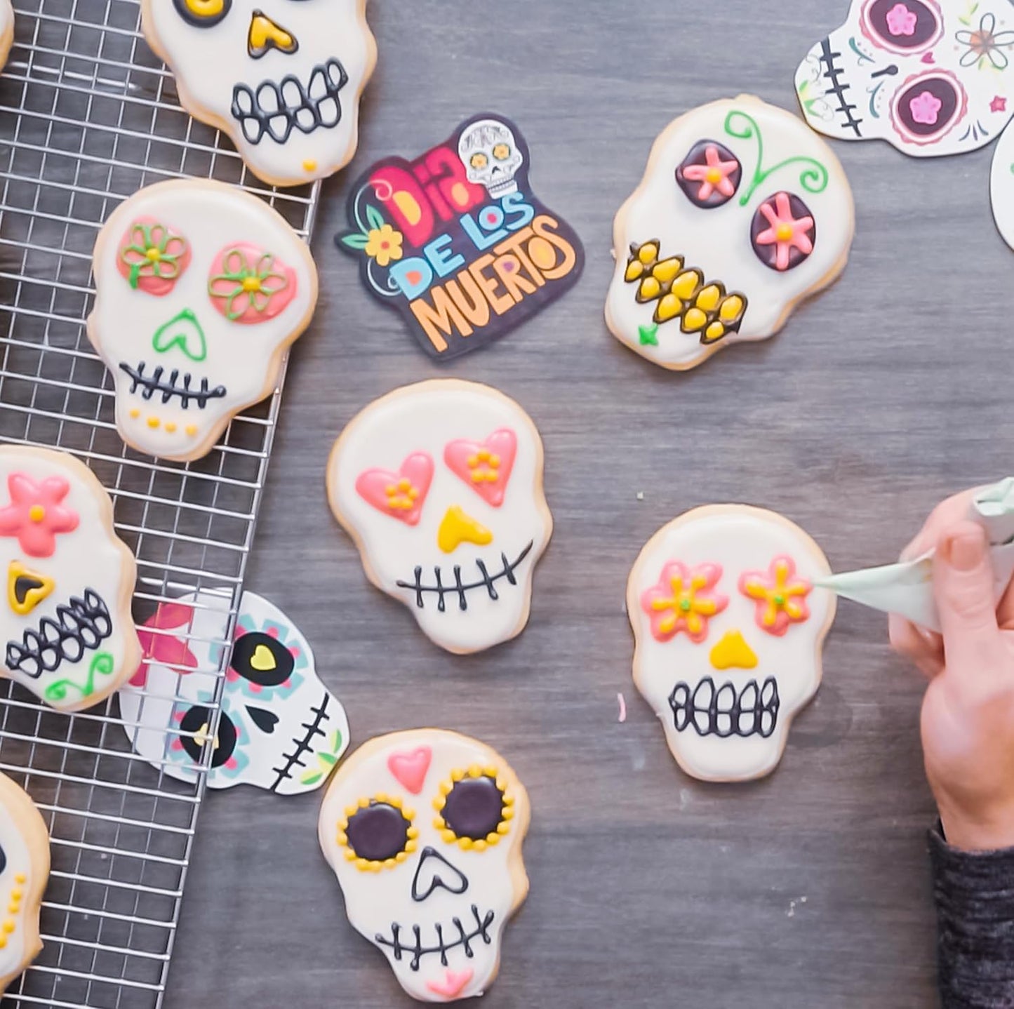 Sugar Skull Cookie Cutter, Food Grade Premium Stainless Steel, Dishwasher Safe