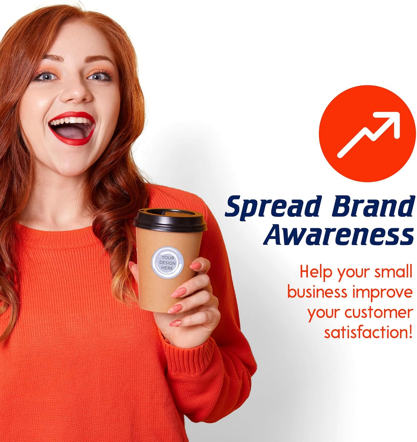 100 Custom Vinyl Stickers - Upload Your own Image, Text, Design, Logo - Personalized Logo Labels for Handmade, Packaging, Bottle, Jars, Candle, Brand Stickers (Lavender Swirls, 1x1)