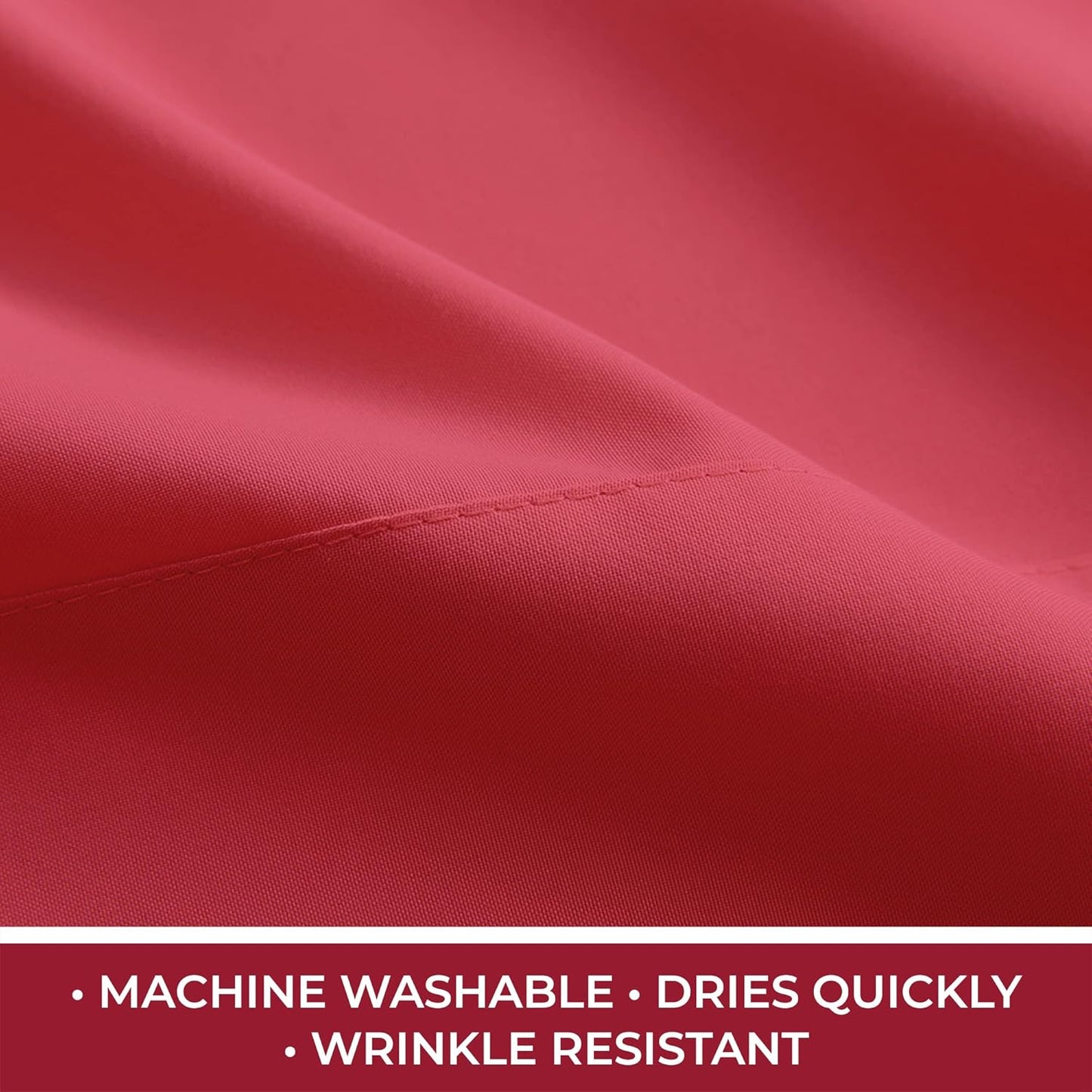 Mellanni RV Short Queen Sheets - 4 PC Iconic Collection Bedding - Hotel Luxury, Extra Soft, Cooling Bed Sheets - Deep Pocket up to 10 inch (RV/Short Queen, Brick Red)