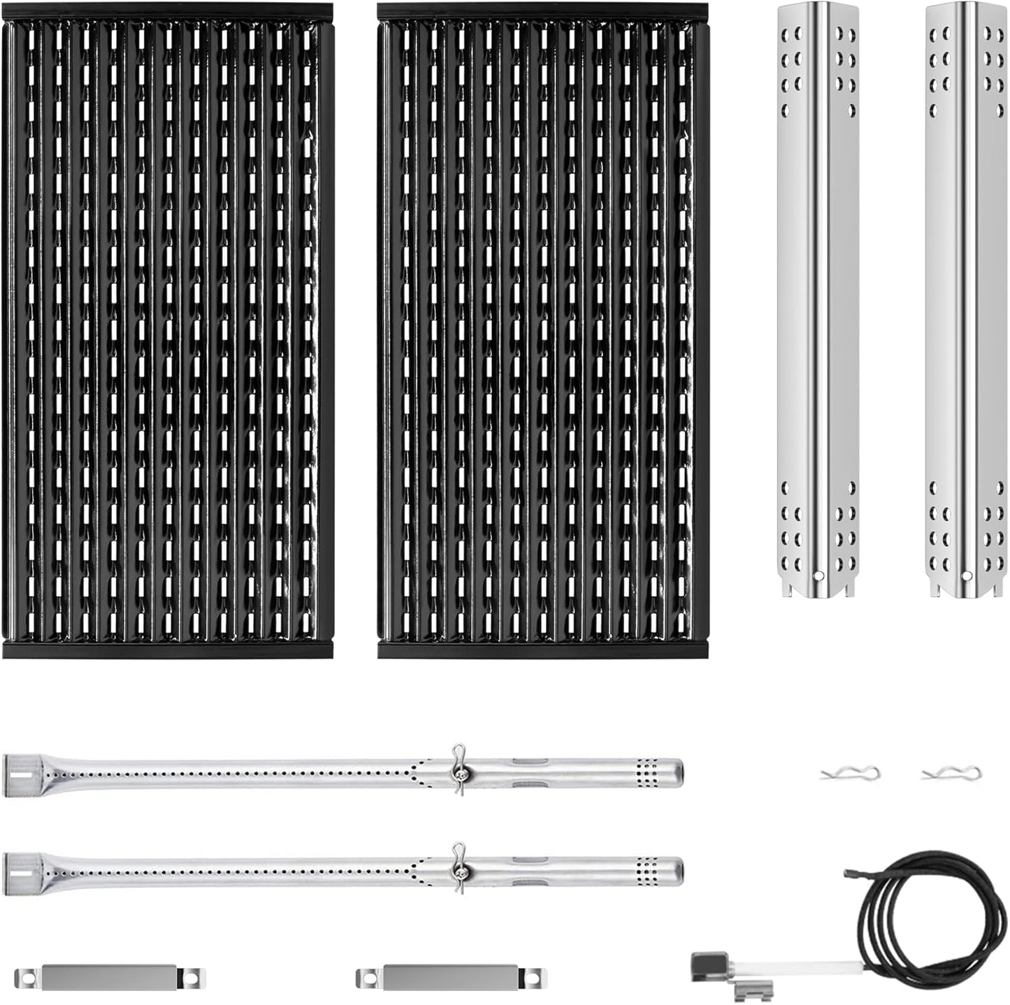 Grill Replacement Parts for Charbroil Performance TRU-Infrared 300 2 Burner 463633316 463672016 Gas Grill,17" Emitter Plates,Heat Tent Plates and Grill Burners for Charbroil G466-2500-W1