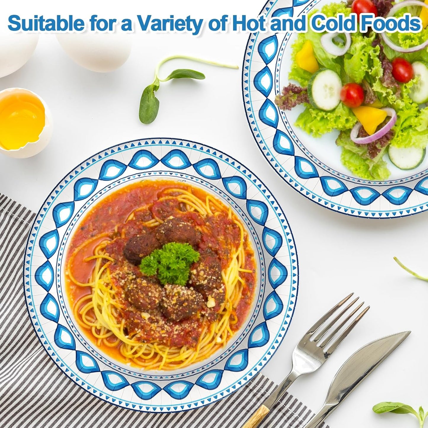 20 oz 180 Pack Paper Bowls Bulk, Soak Proof Heavy Duty Paper Bowls, Cut Proof Small Soup Bowl, Disposable Bowl for Party, Birthday and Picnic