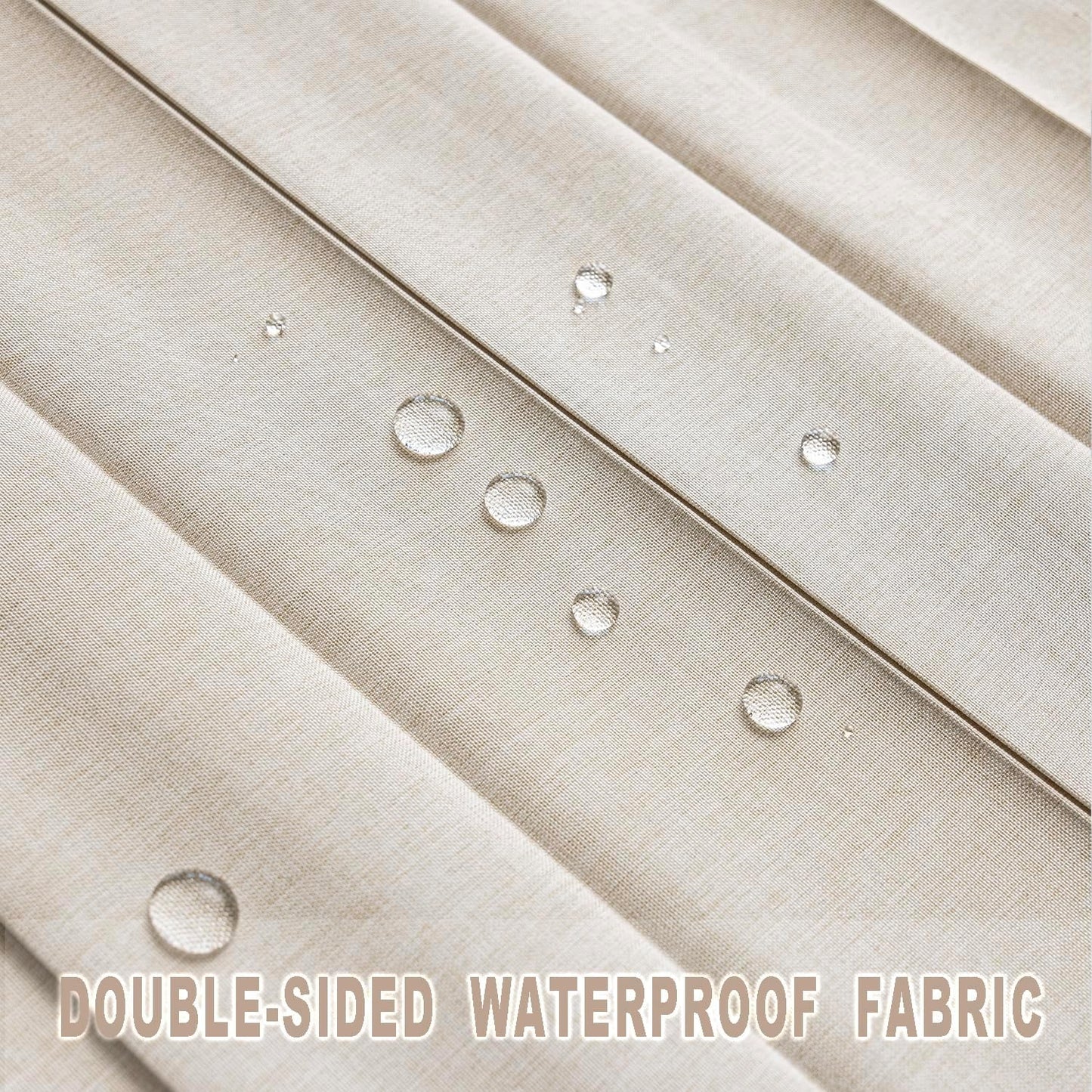 Vatge Closet Curtains, Accordion Style Door Curtains for Doorways, Pleated Folding Doors Curtain for Closet and Room Divider, 1 Panel, W39 x L78, Beige