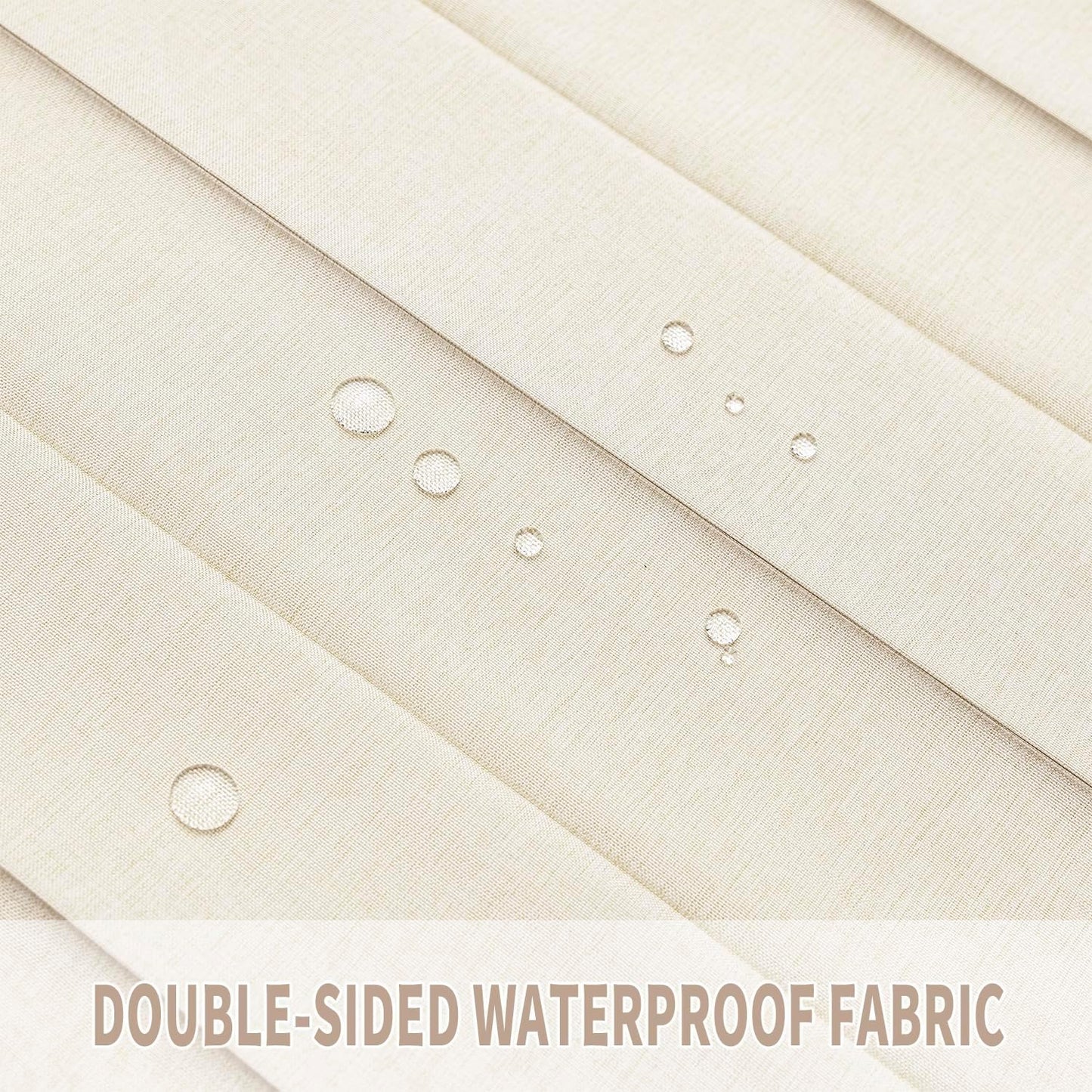 Vatge Closet Curtains for Bedroom Closet Door, Sliding Door Curtains for Doorways Privacy, 1 Panel with Tieback, W52 x L78, Butter Cream