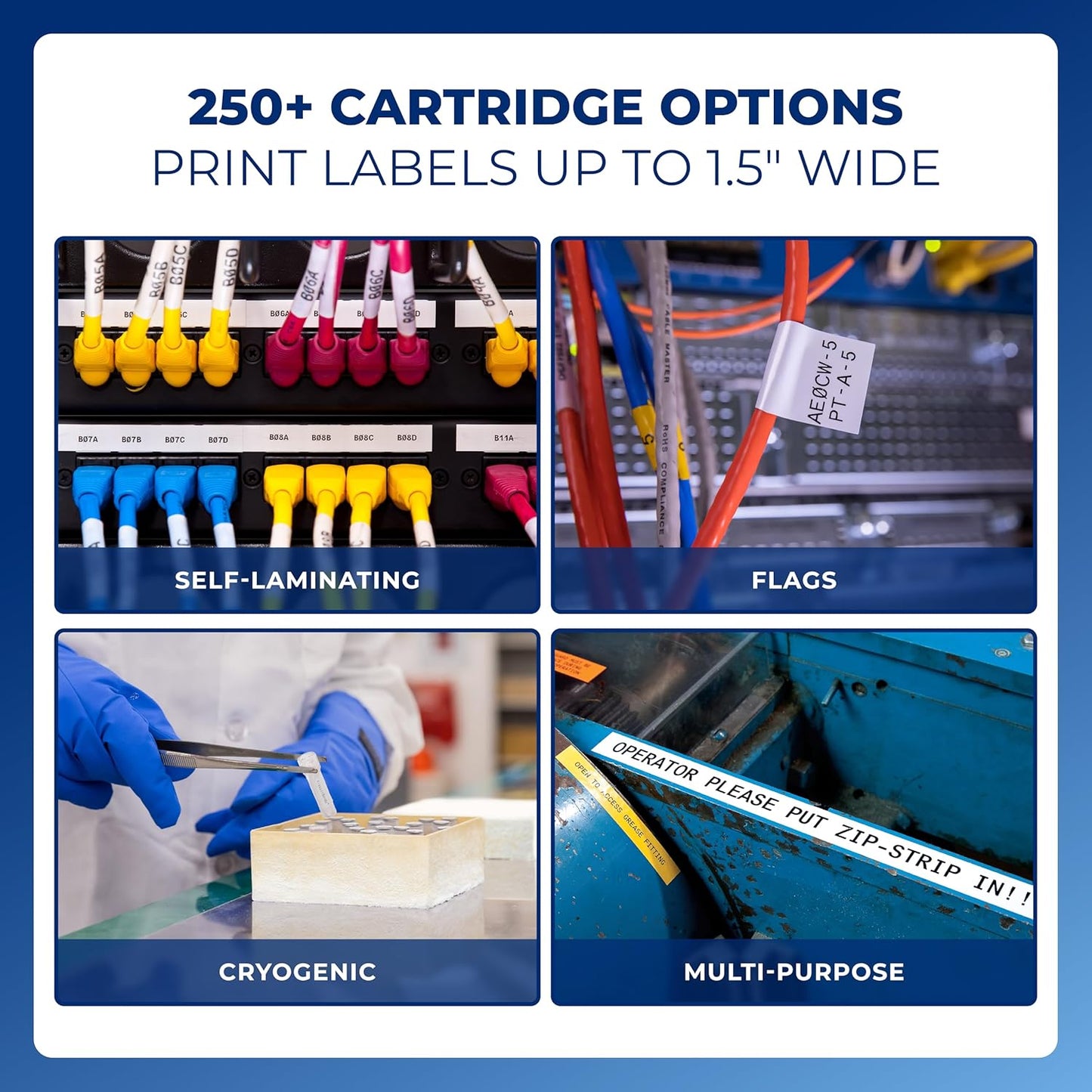 Brady M511 Portable Wireless Industrial Label Printer, Bluetooth Compatible, Comes with a Hard Case, Power Brick, 3 Label Cartridges, Magnet, Utility Hook Workstation Product/Wire Suite