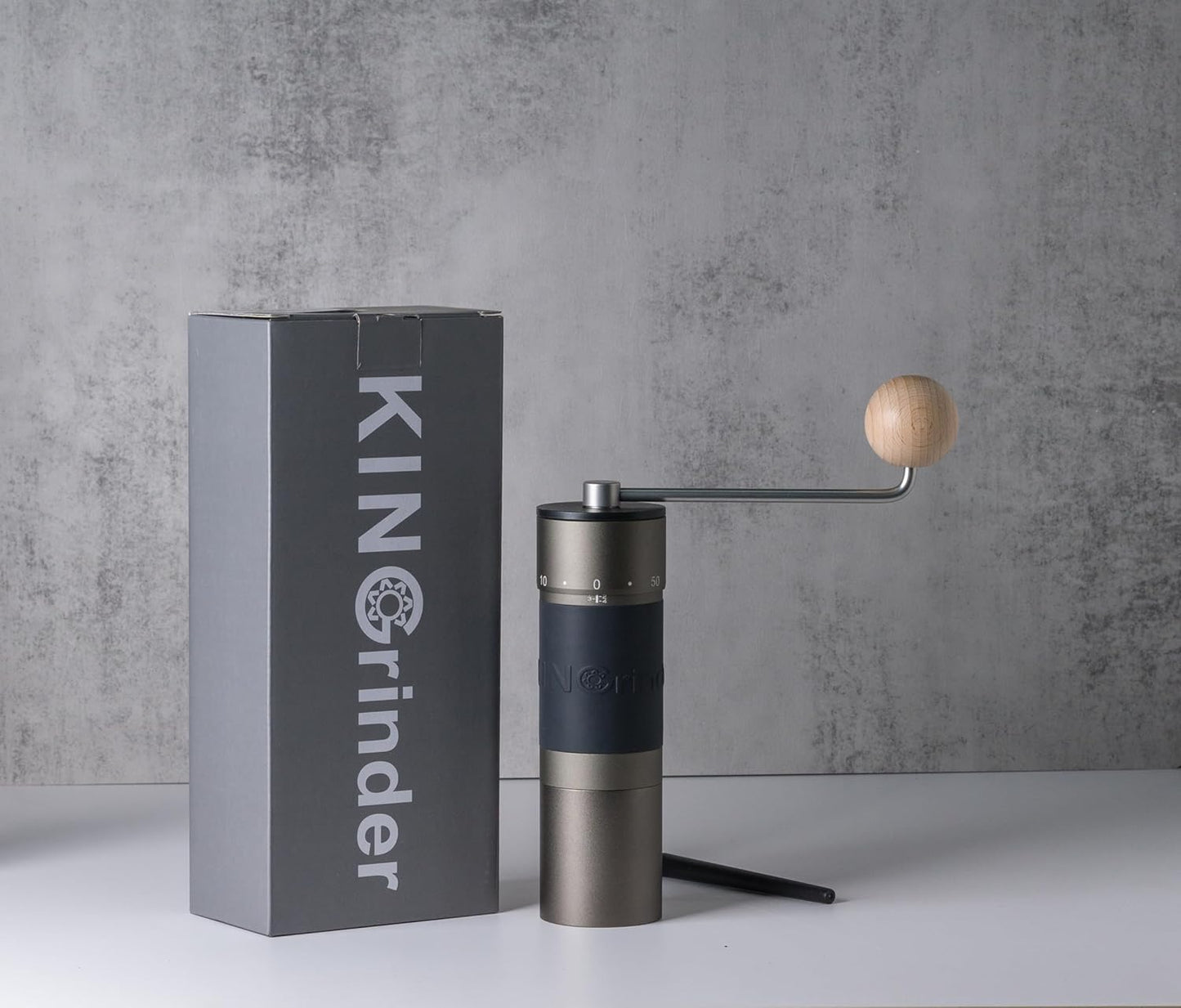 【Famous KOL Recommended】KINGrinder K6 Manual Hand Coffee Grinder with Straight Handle for French Press, Drip, Espresso with Assembly Consistency Stainless Steel Conical Burr Mill, 35g Capacity