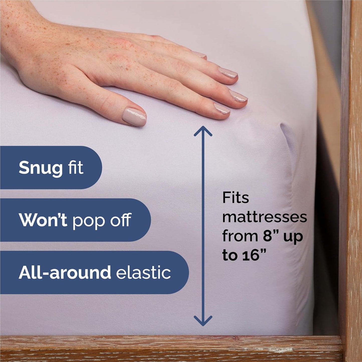 King Size 4 Piece Sheet Set - Comfy Breathable & Cooling Bed Sheets Set - Hotel Luxury Bedding for Women, Men, Kids, Teens, Boys & Girls - Deep Pockets, Soft, Wrinkle Free - Oeko-Tex - Light Lavender