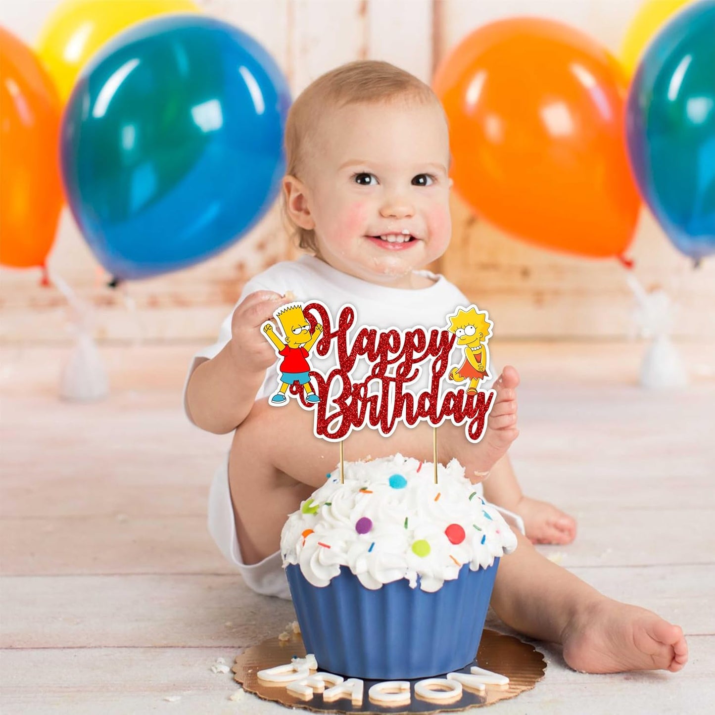 Seyal® Brt Simpson Happy Birthday Cake Topper