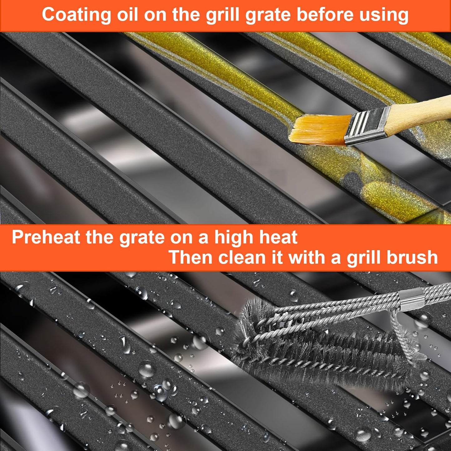 17" Grill Grates for Charbroil Performance 2 Burner 463630021 463660421 463655021 463630422 463655421, Cooking Grids for Charbroil Grills, Replacement Parts for G426-0004-W1 G426-0005-W1, Cast Iron