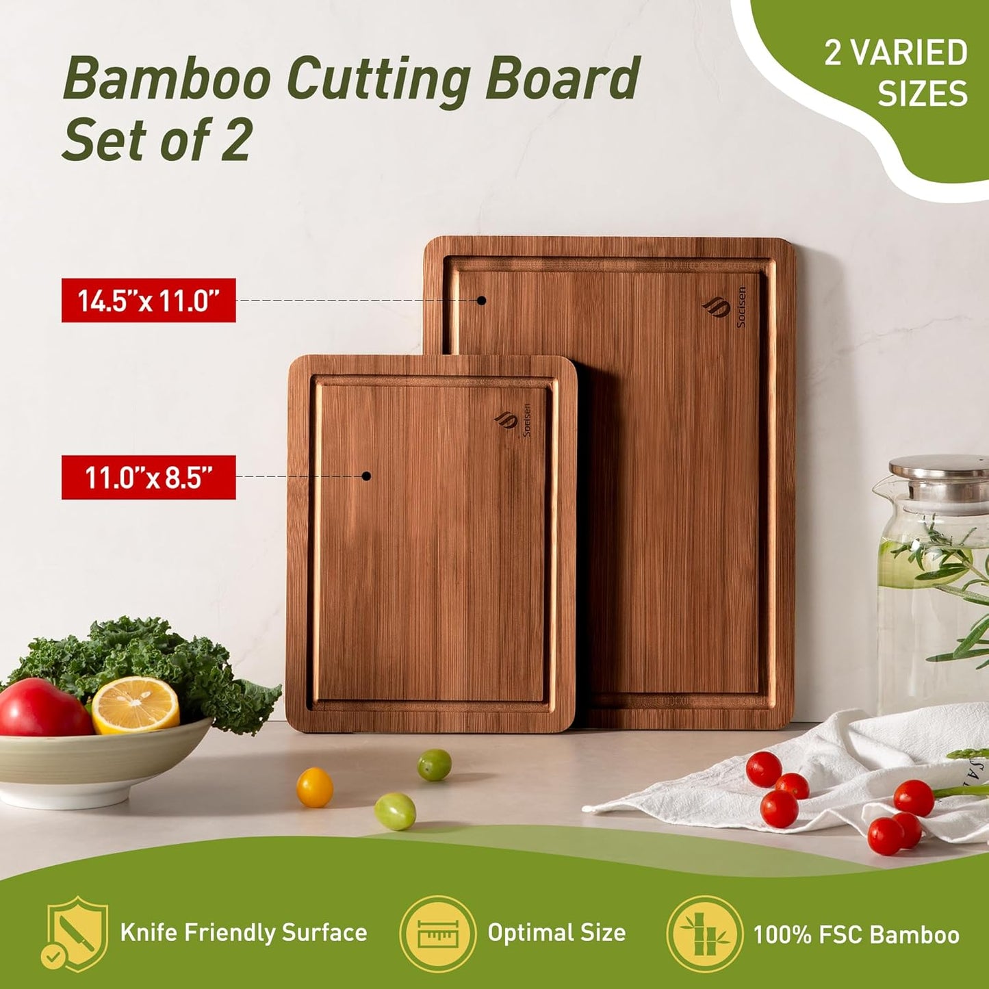 Bamboo Cutting Board Set Non Slip Feet Over Sink Gifts Best Mama Mommy Bonus Busy Mom Ever Christmas Xmas Birthday Law Step Stepmom Stepmother Who Have Everything Good Unique Useful Present
