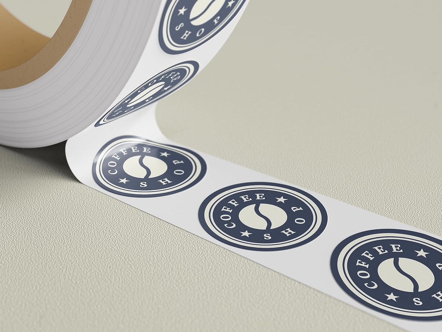 Custom Stickers Label Rolls, Build Your Own Stickers/Labels Any Design Premium Gloss BOPP Sticker, Personalized for Business Logo, Printed Sticker Labels 50+