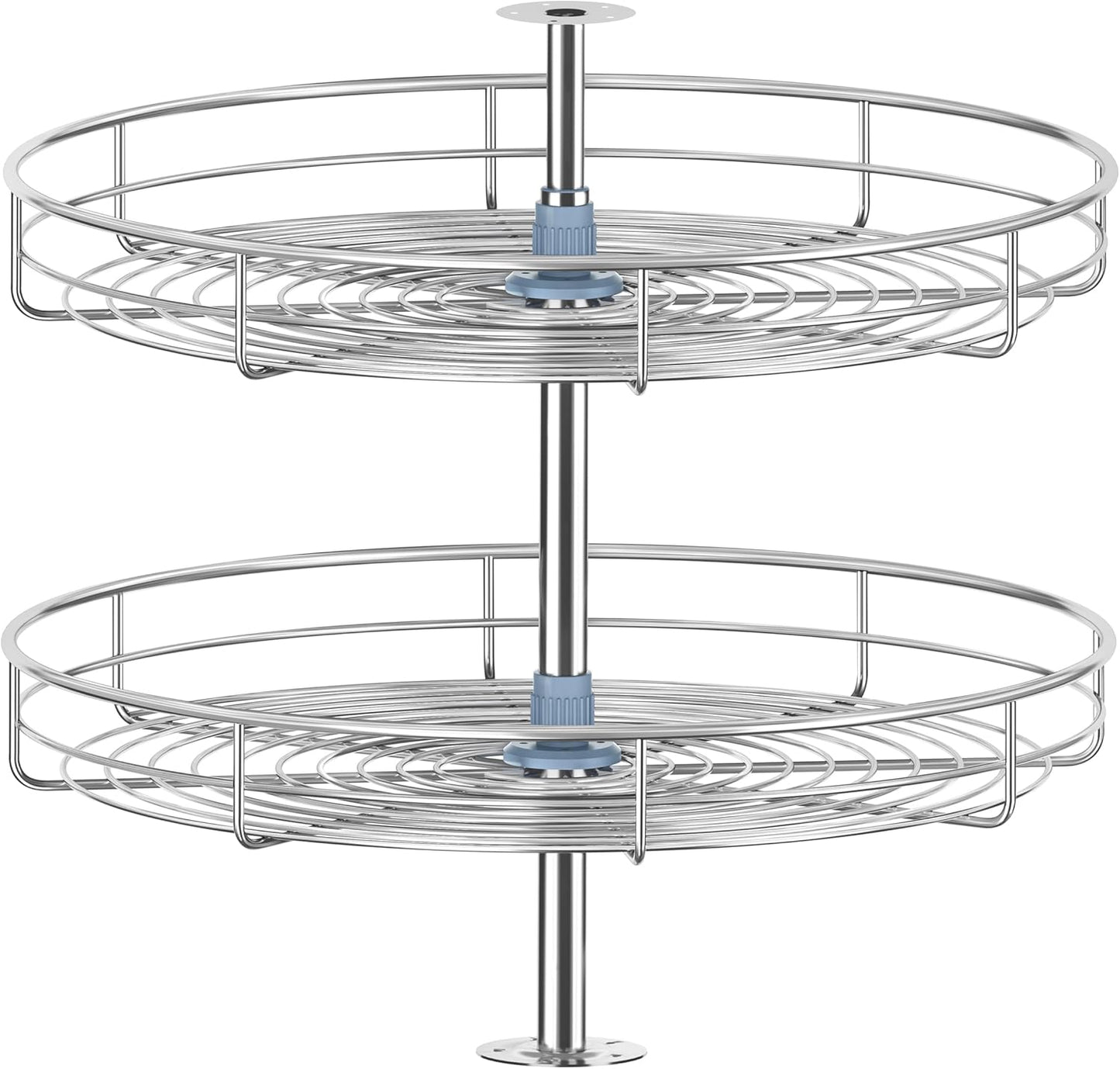 28" Lazy Susan Turntable for Cabinet - Corner Cabinet Organizer for Kitchen, Full Circle Corner Cabinet Lazy Susan Replacement Shelves Rotating Rack for Corner Base