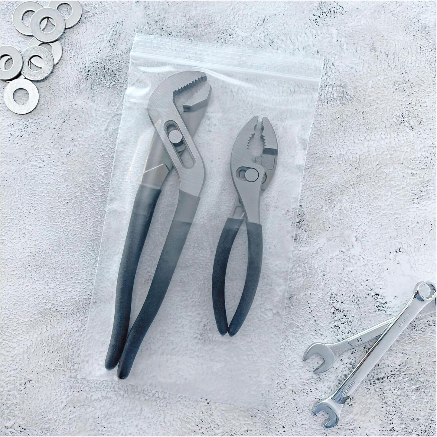 Plymor 6" x 10" (Pack of 200), 4 Mil Heavy Duty Zipper Reclosable Plastic Bags